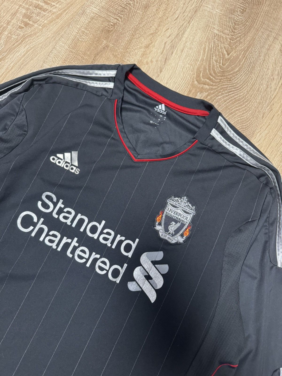 Adidas Liverpool FC 2011-12 Adidas Away Long Sleeve Jersey Men’s Size US L / EU 52-54 / 3 - 2 Thumbnail