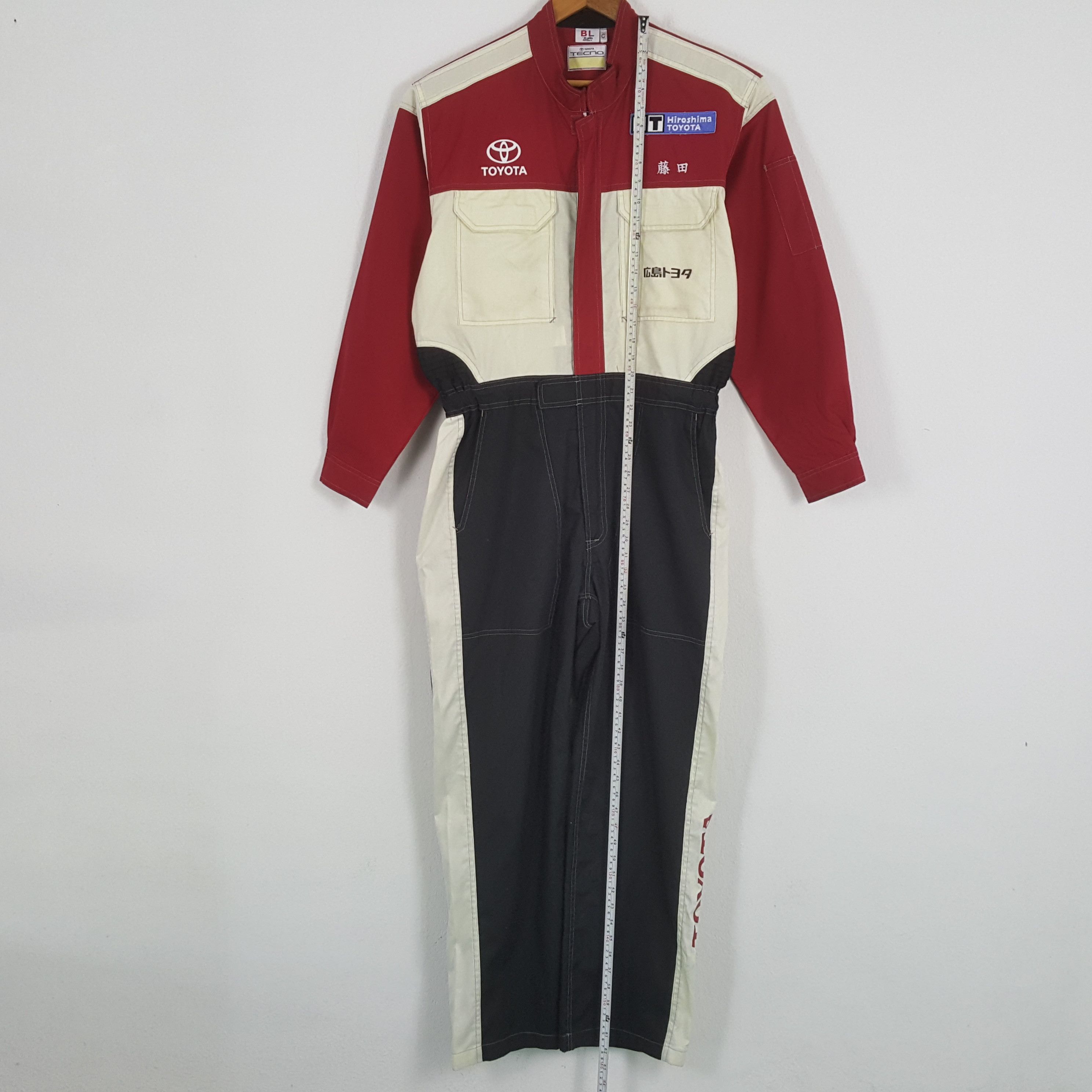 Japanese Brand × Vintage Vintage TOYOTA Japanese Motorsports Racing Coverall Jacket Size US L / EU 52-54 / 3 - 7 Thumbnail