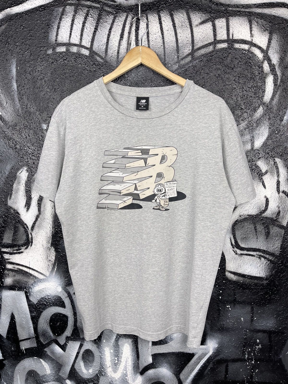 New Balance New Balance X Adam Weaver Front Logo Grey T-Shirt Size M Size US M / EU 48-50 / 2 - 3 Thumbnail