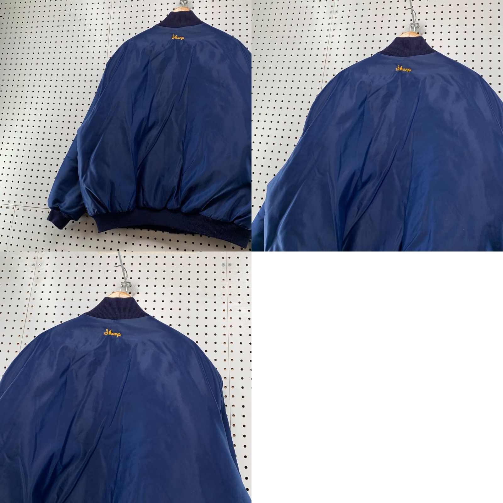 Vintage VINTAGE Augustana Bomber Jacket Mens 2XL Blue DeLONG Snap Embroidered 80s Satin Size US XXL / EU 58 / 5 - 10 Thumbnail