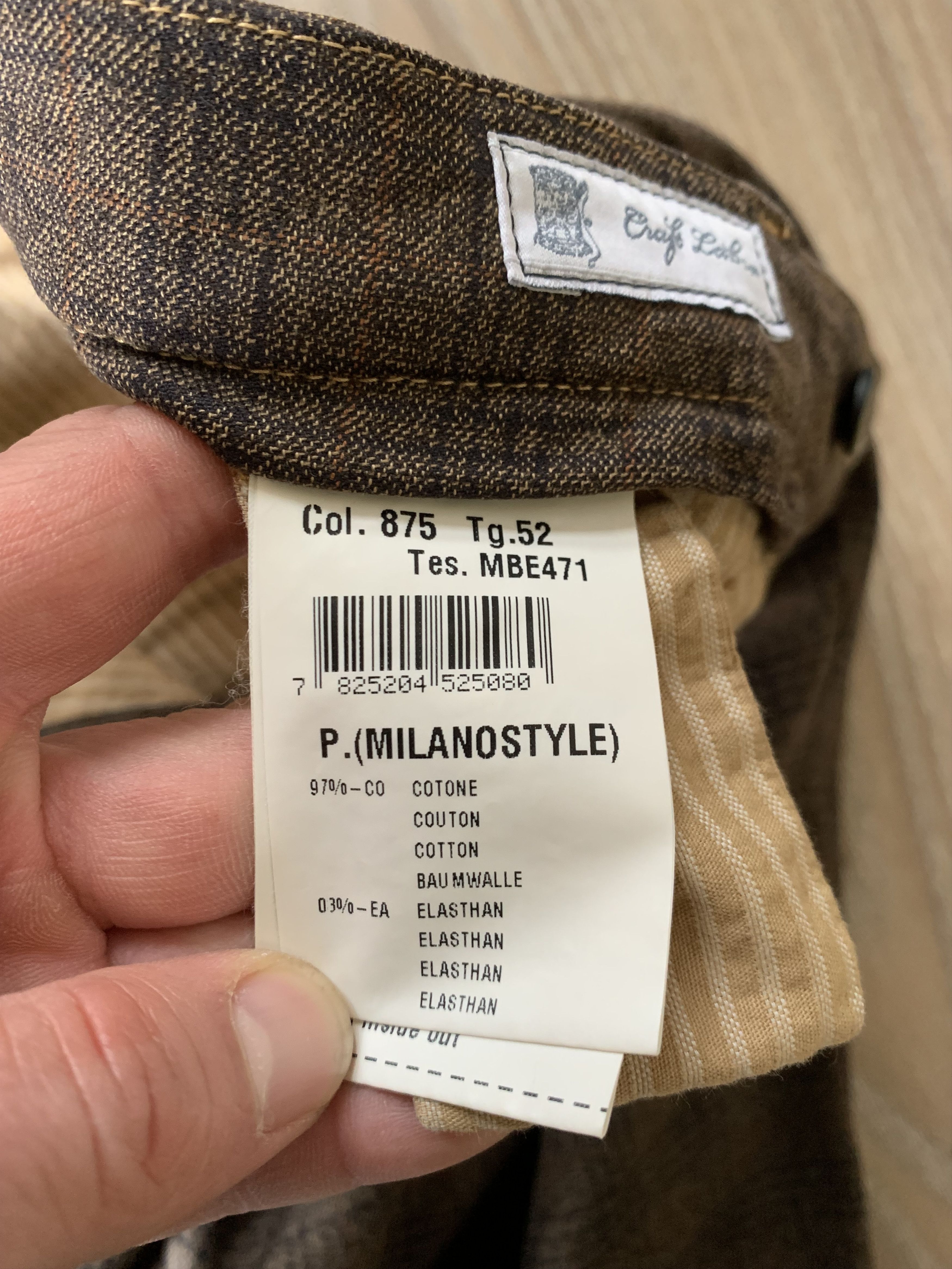 Mason's Masons Milano Style Cotton Plaid Pants Size US 36 / EU 52 - 11 Thumbnail