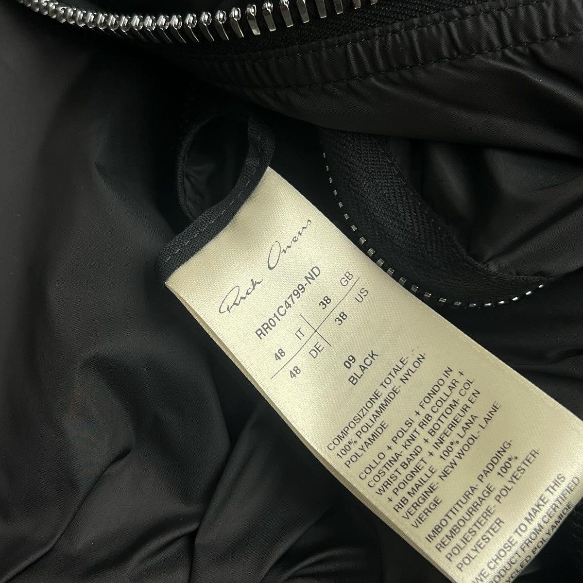 Rick Owens Rick Owens SS23 Woven Padded Girdered Geth Bomber Jacket Size US M / EU 48-50 / 2 - 4 Thumbnail