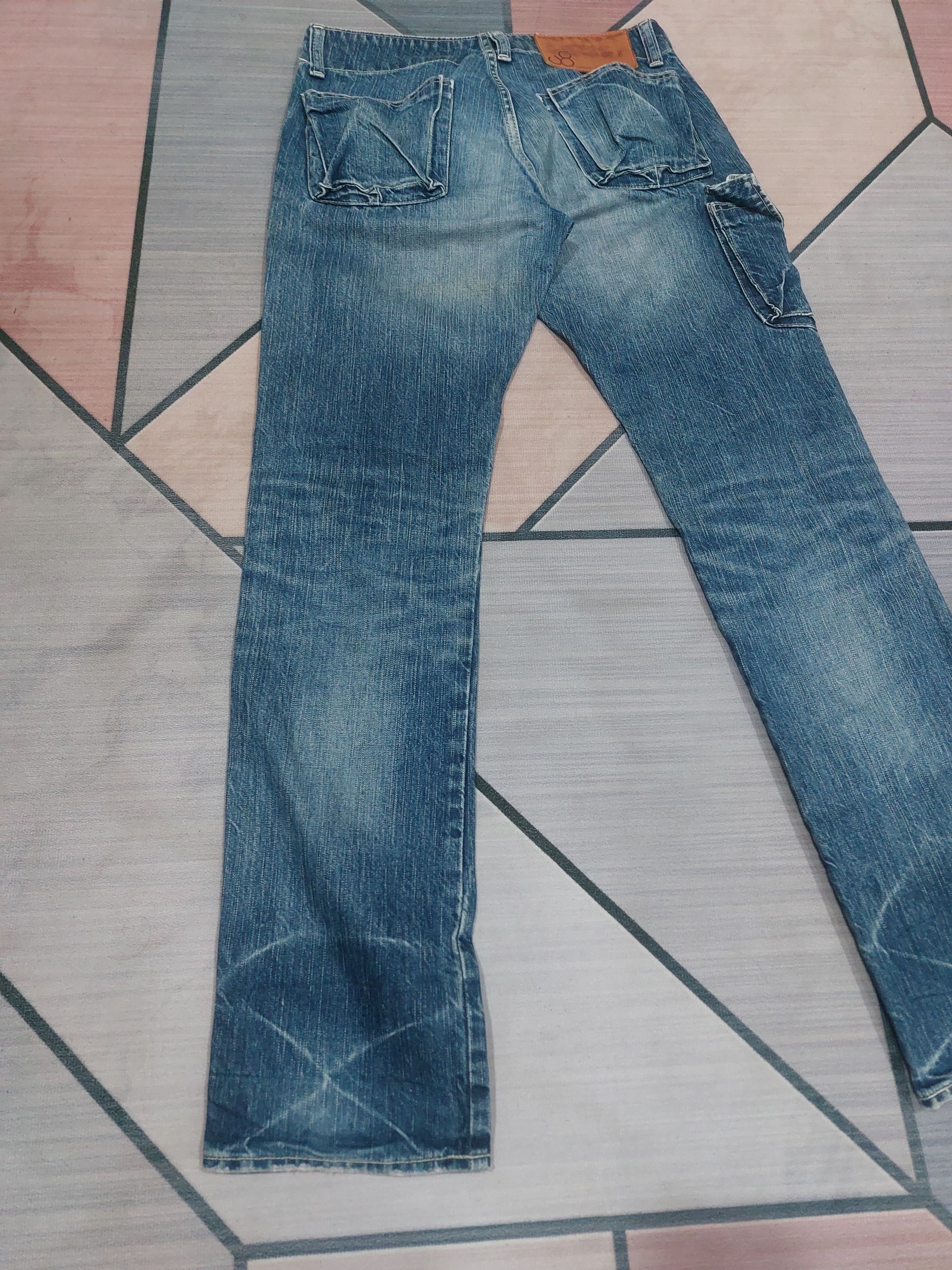 Johnbull Vintage 90's Johnbull Kojima Japan Cargo Multi Pocket Denim Size US 31 - 13 Thumbnail