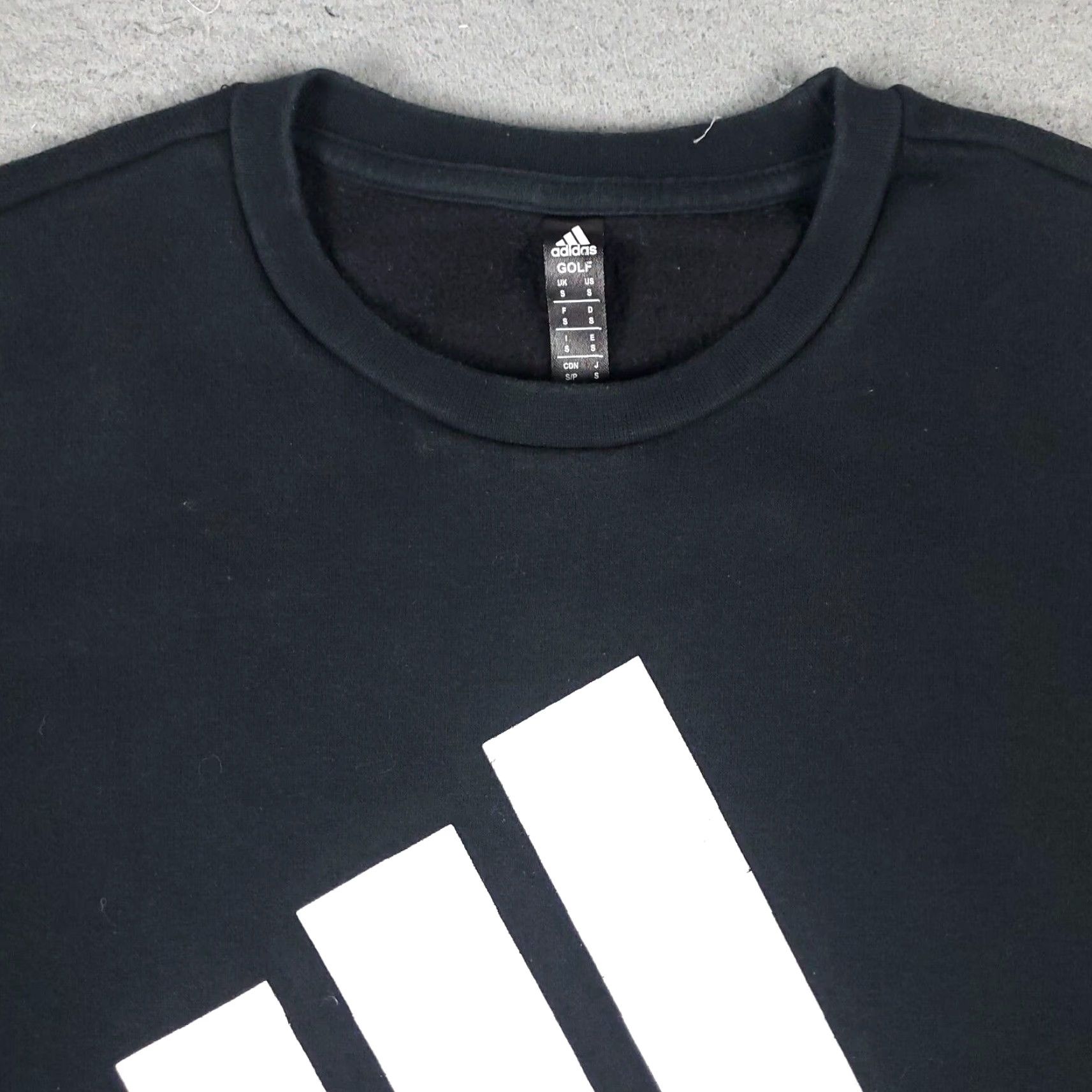 Adidas Adidas Sweater Mens Small Black Logo Pullover Crew Neck Casual Size US S / EU 44-46 / 1 - 3 Thumbnail
