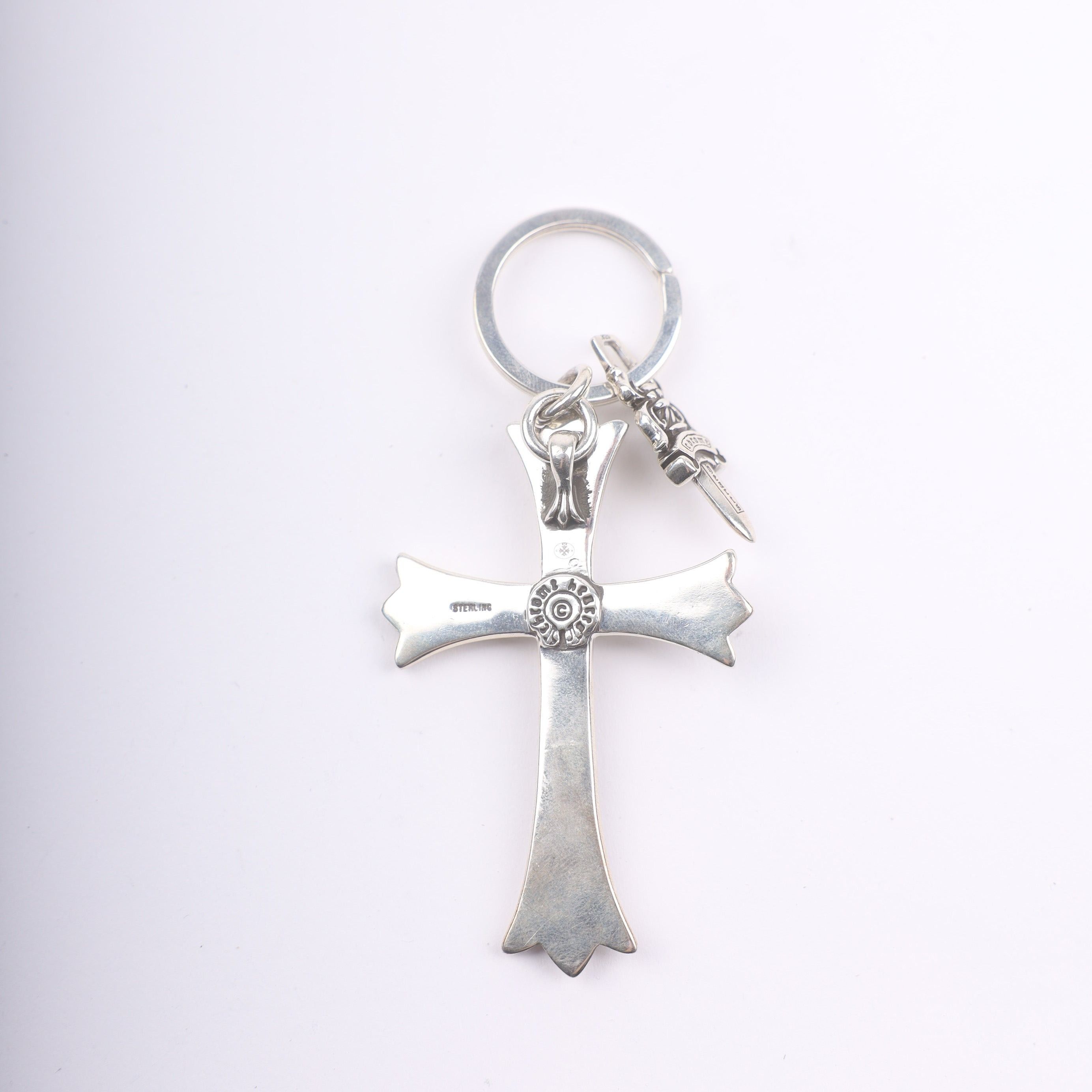 Chrome Hearts CHROME HEARTS LARGE CROSS + DAGGER KEY RING Size ONE SIZE - 4 Thumbnail