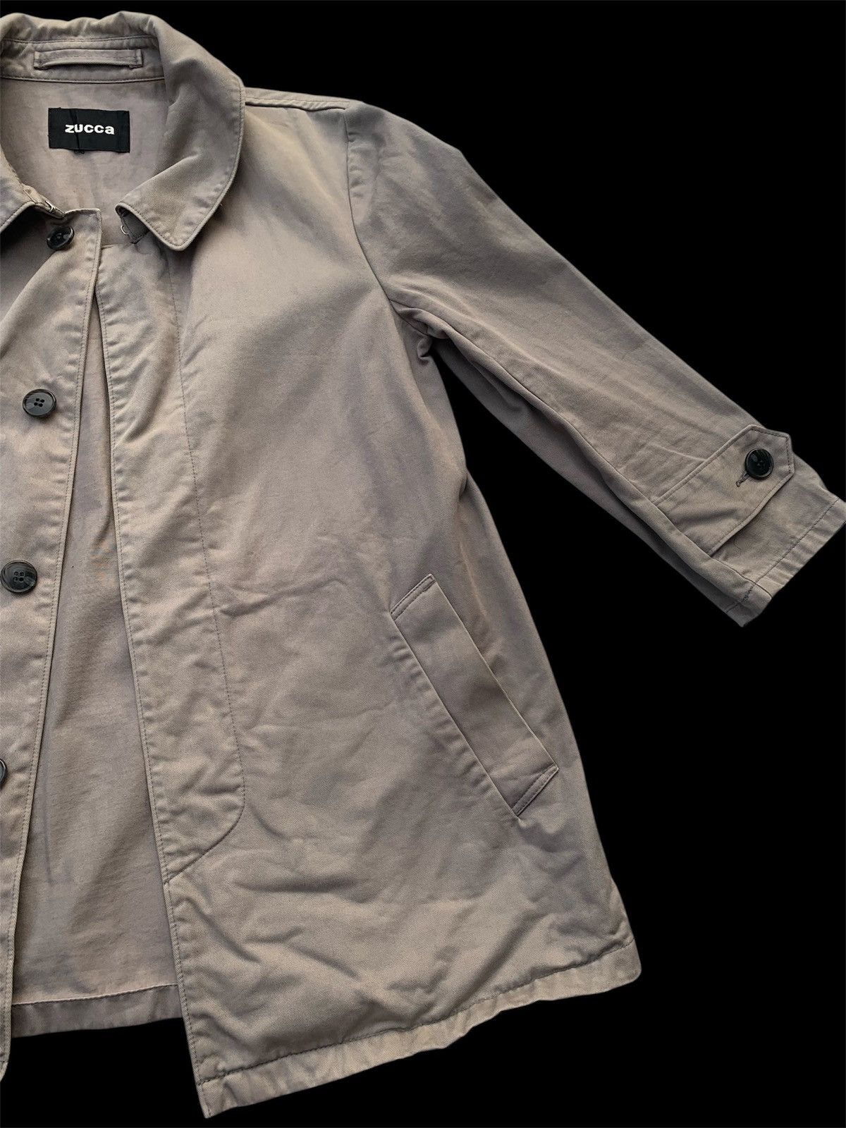CABANE de ZUCCa RARE Zucca Japan Minimalist Jacket Taupe S Archive Designer Size US S / EU 44-46 / 1 - 7 Thumbnail