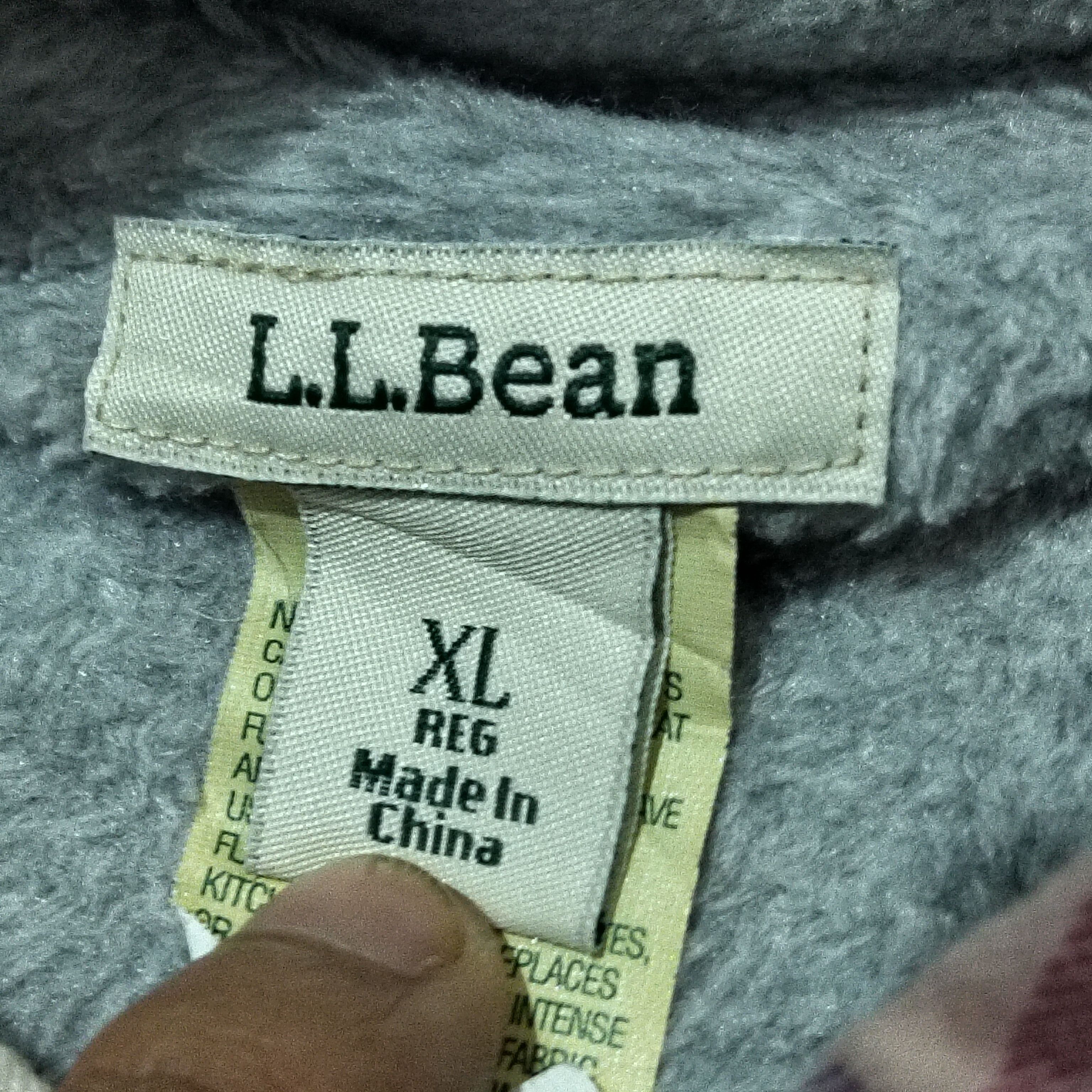 Flannel × L.L. Bean × Vintage 🔥 Vtg Y2K L.L. Bean Tartan checkered Flannel Sherpa Shirt Size US XL / EU 56 / 4 - 2 Thumbnail