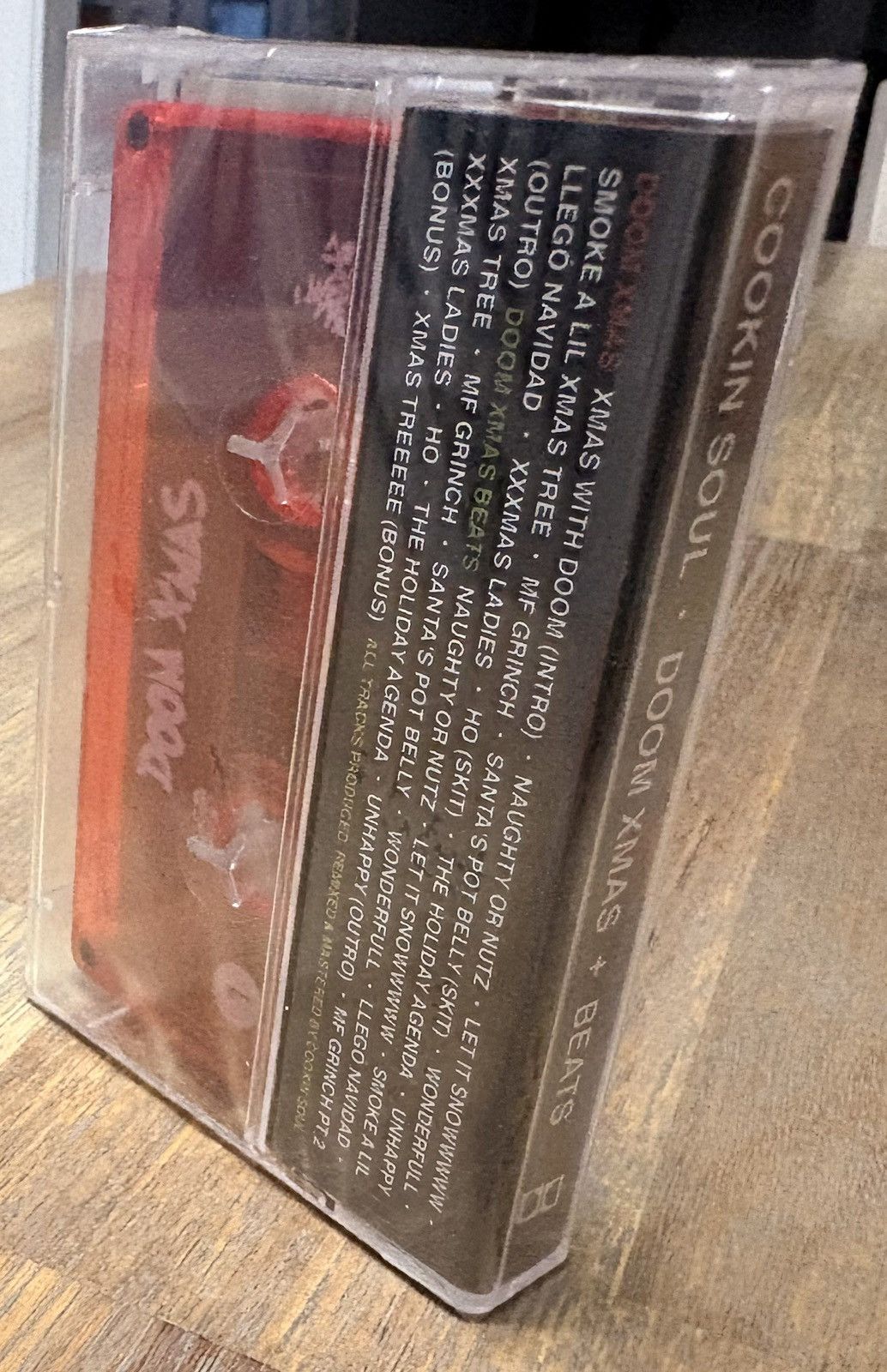 Other Cookin Soul – DOOM XMAS Cassette Tape Red NEW And Sealed Size ONE SIZE - 2 Thumbnail