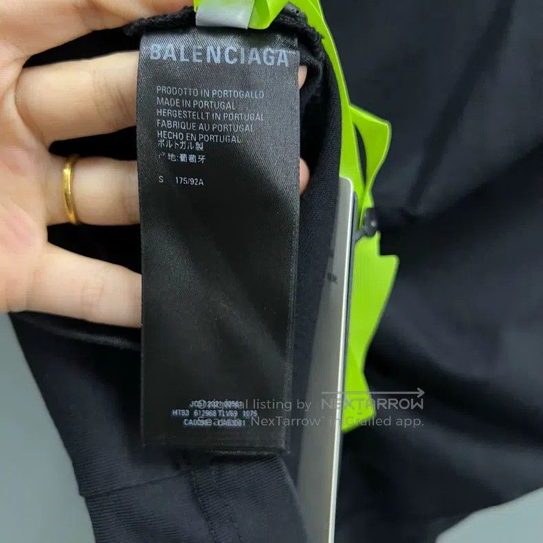 Balenciaga Balenciaga Wheat Scissors Logo Short Sleeve Size US S / EU 44-46 / 1 - 4 Thumbnail