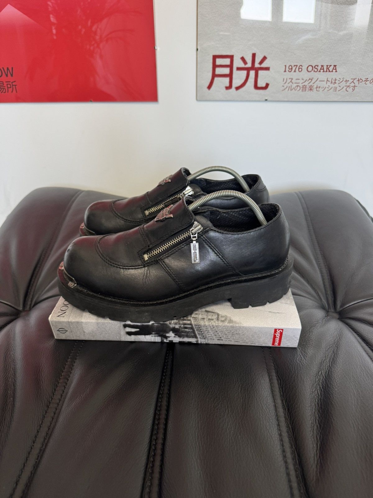 Harley Davidson Vintage Harley Davidson Leather Derby Boots Low Avant Garde Size US 8.5 / EU 41-42 - 4 Thumbnail