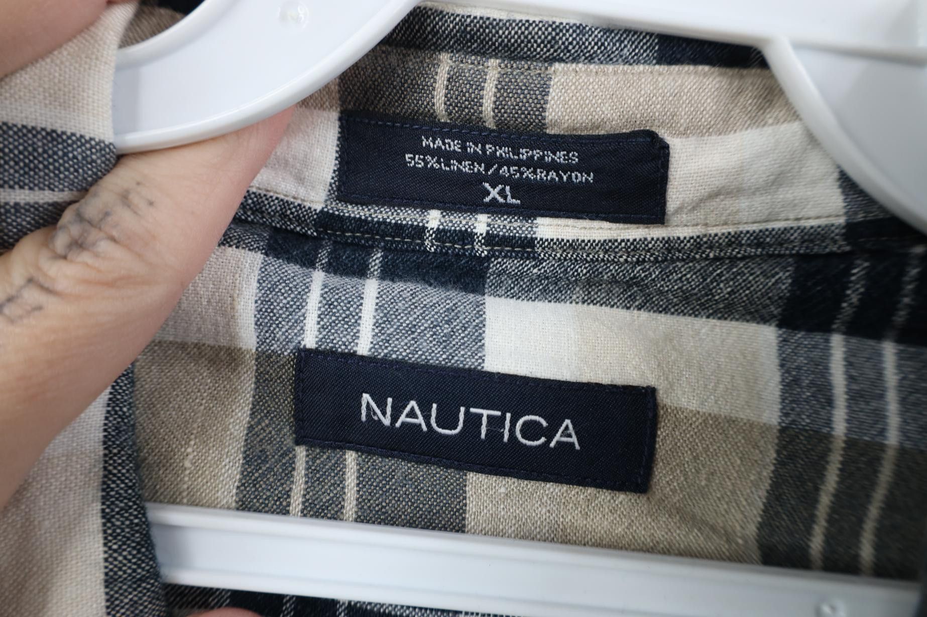 Nautica Vintage Nautica Gabardine Collared Button Down Shirt Plaid Size US XL / EU 56 / 4 - 7 Thumbnail