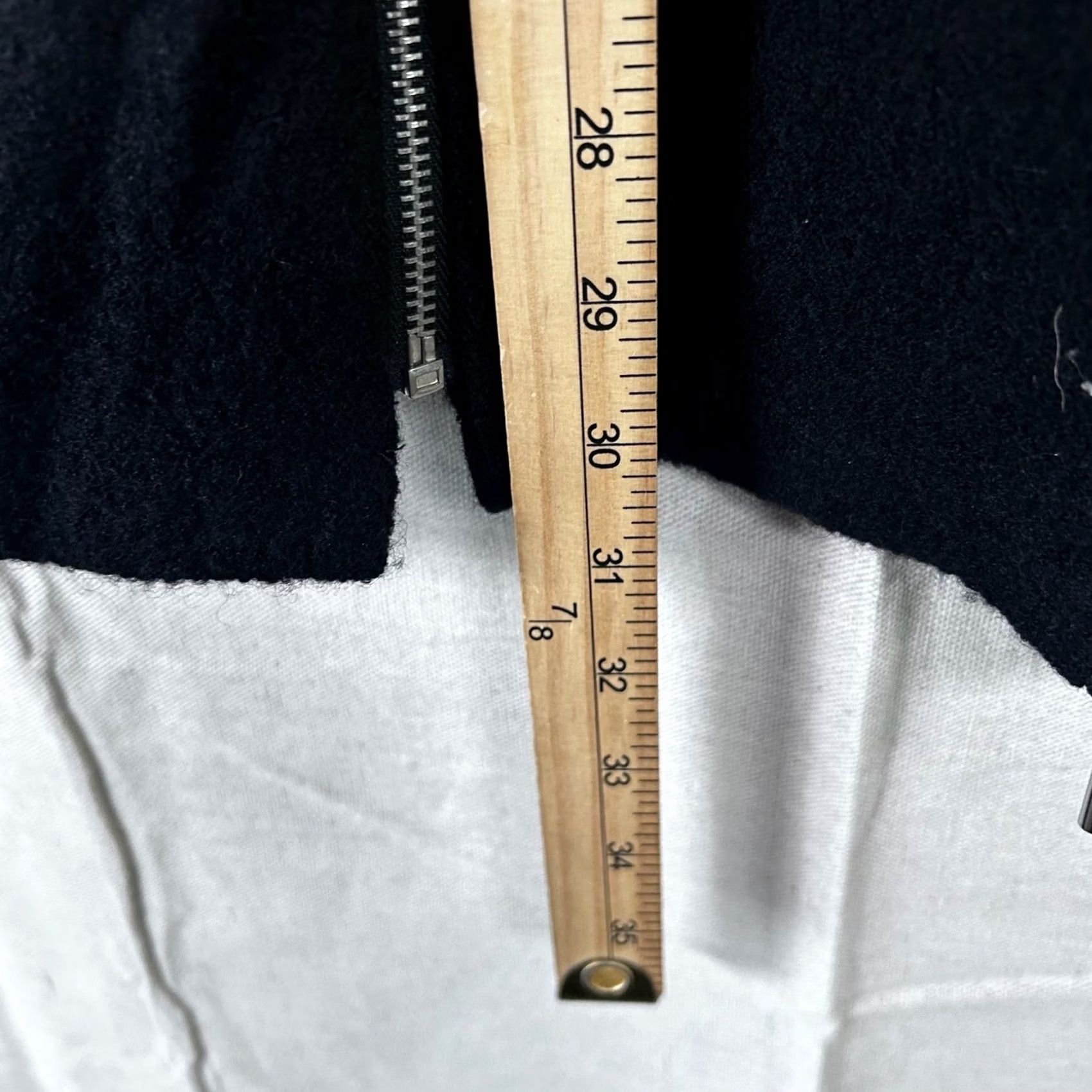 Vintage August Silk Womens M Black Wool Blend Full Zip Cardigan Sweater Size M / US 6-8 / IT 42-44 - 6 Thumbnail