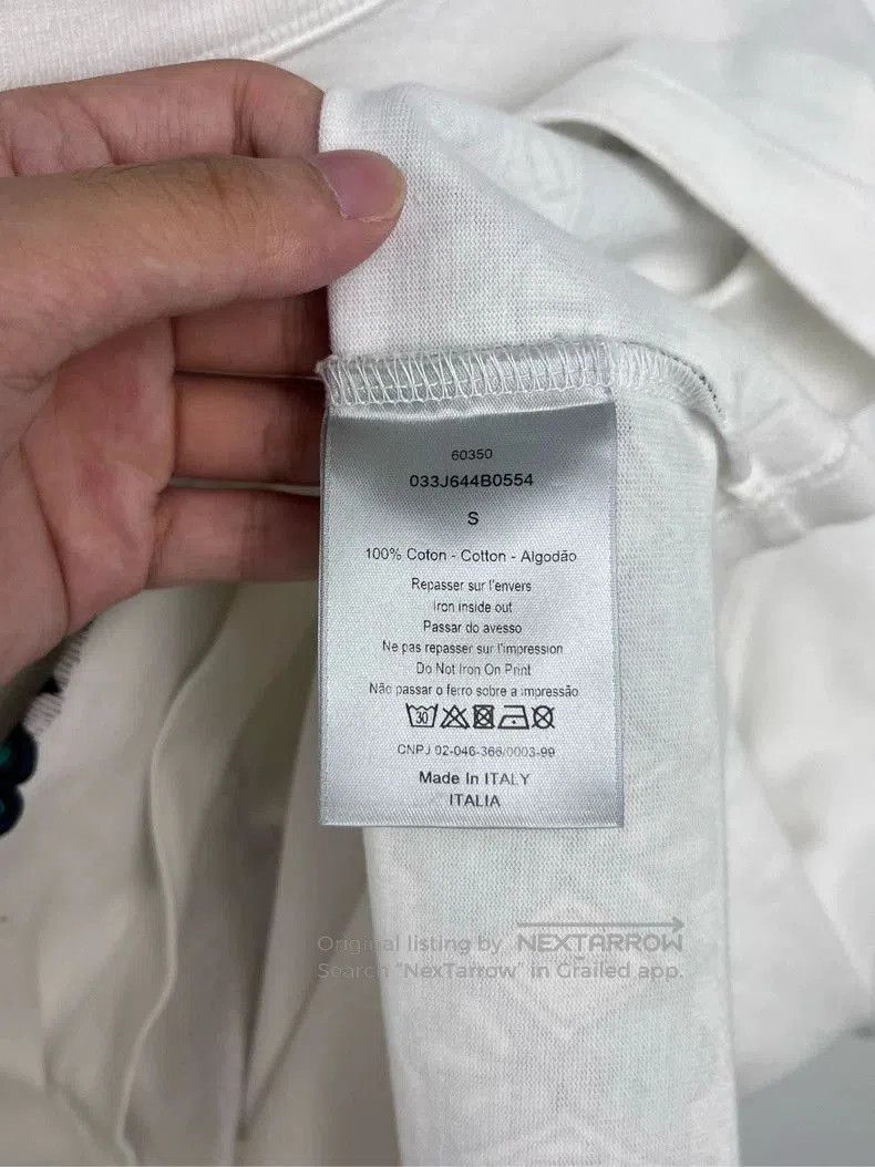 Dior Dior White Logo Print Short Sleeve T-shirt. Size US S / EU 44-46 / 1 - 5 Thumbnail