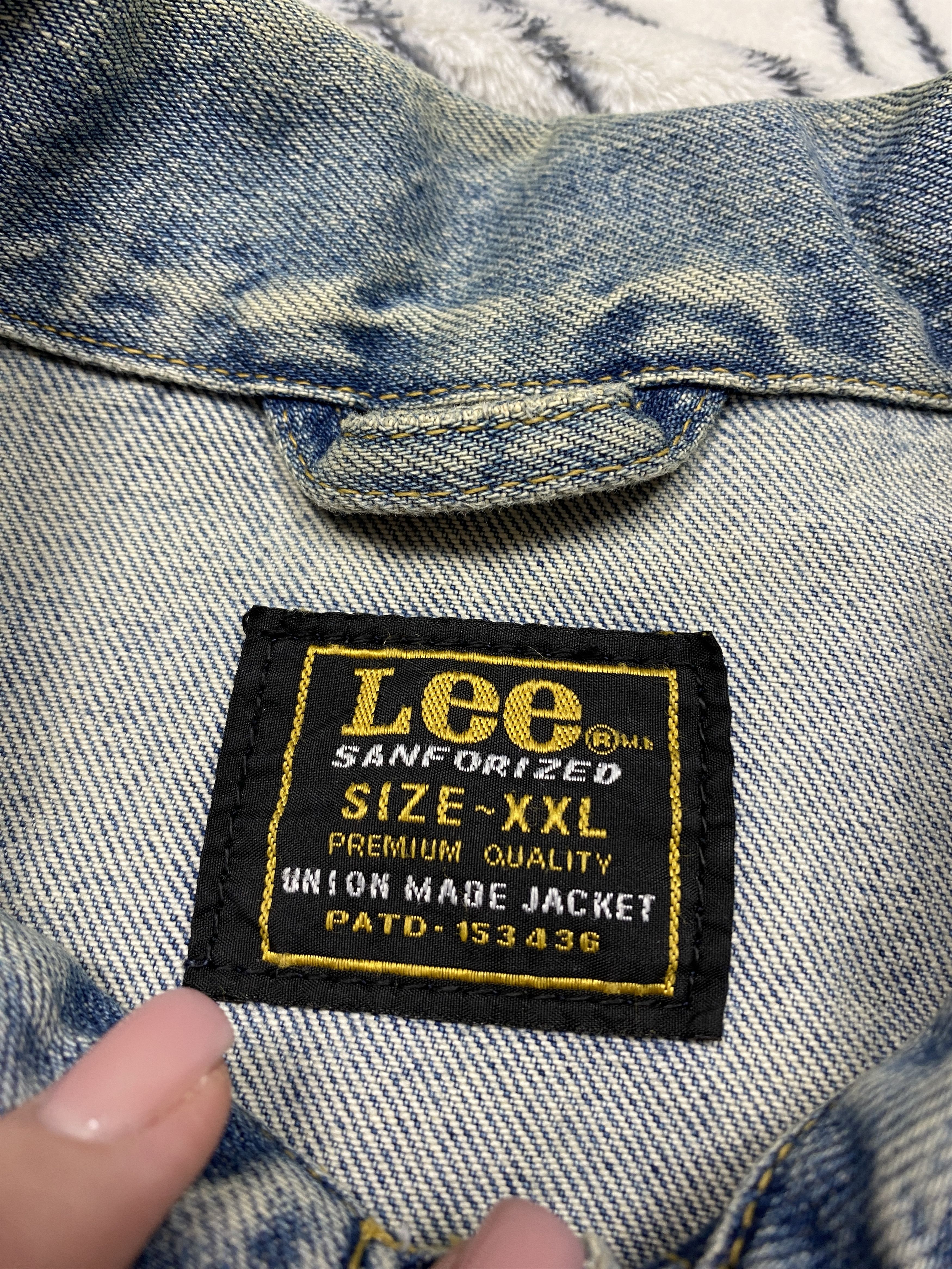 Lee Lee 90s Vintage Mens Denim Jacket Size US XXL / EU 58 / 5 - 4 Thumbnail