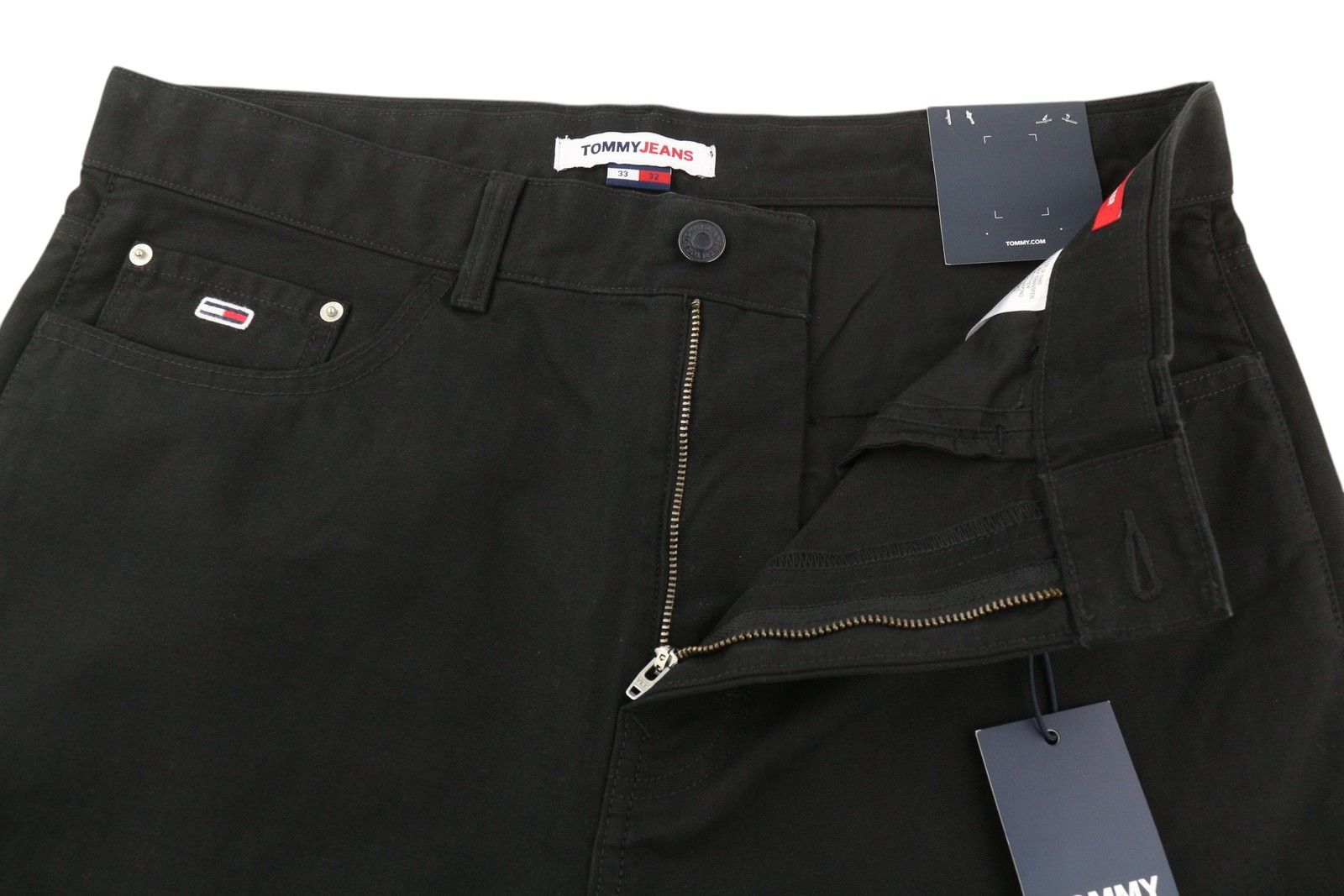 Tommy Hilfiger SKATER CARPENTER W33/L32 Black Cargo Zip Fly 85132 Size US 33 - 4 Thumbnail