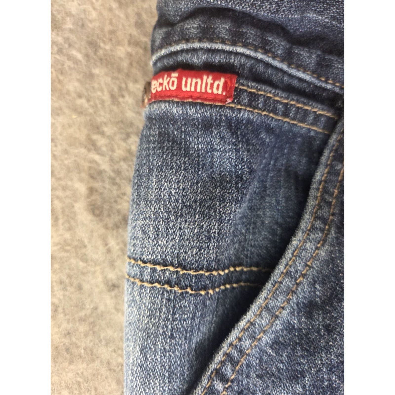 Ecko Unltd. VINTAGE ECKO UNLTD Baggy Carpenter Jeans Mens 40x33 Blue Denim Y2K Grunge 90s Hip Hop Straight Relaxed 5-Pocket Jeans Mens Blue 40x33 Size US 40 / EU 56 - 2 Thumbnail
