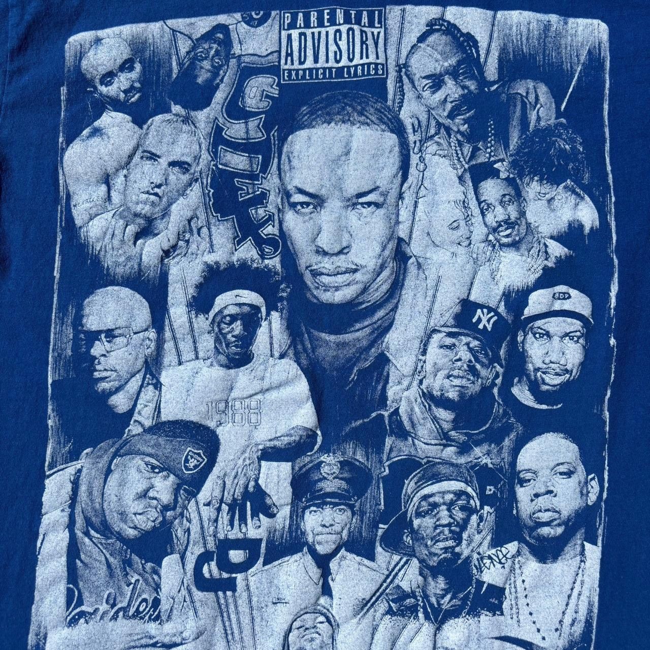 Vintage Early 2000s Noiz Blue Rap Legends Tee Shirt Size US L / EU 52-54 / 3 - 2 Thumbnail