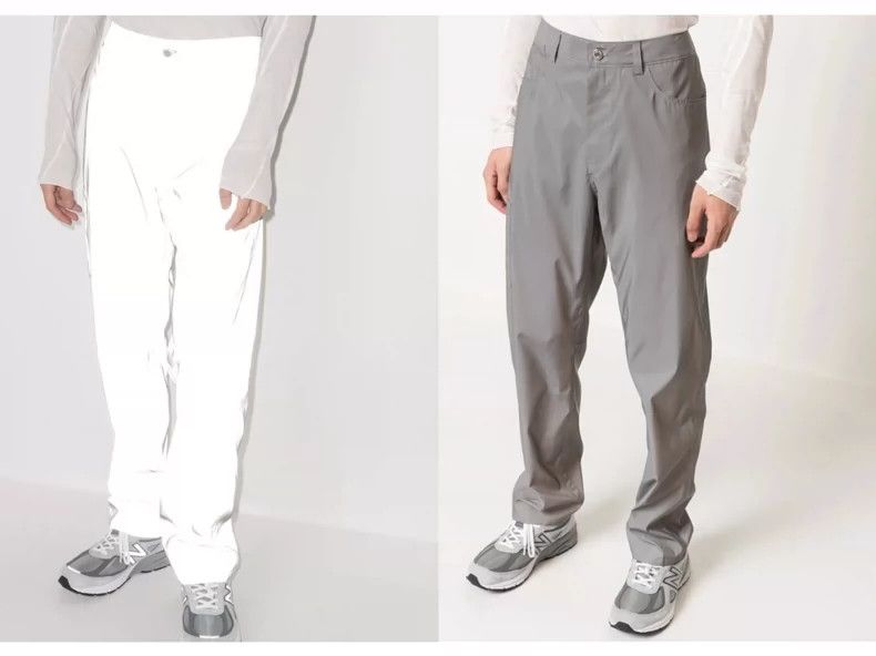 Helmut Lang Helmut Lang size 32Grey reflective trousers 2501-Nextarrow Size US 32 / EU 48 - 1 Thumbnail