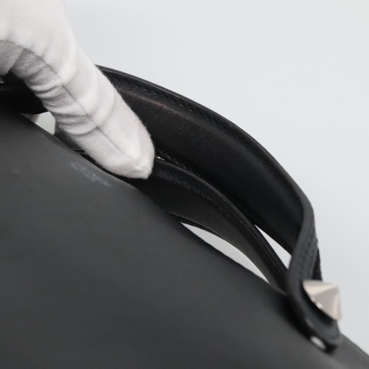 Fendi FENDI Hand Bag Leather Black Silver Size ONE SIZE - 8 Thumbnail