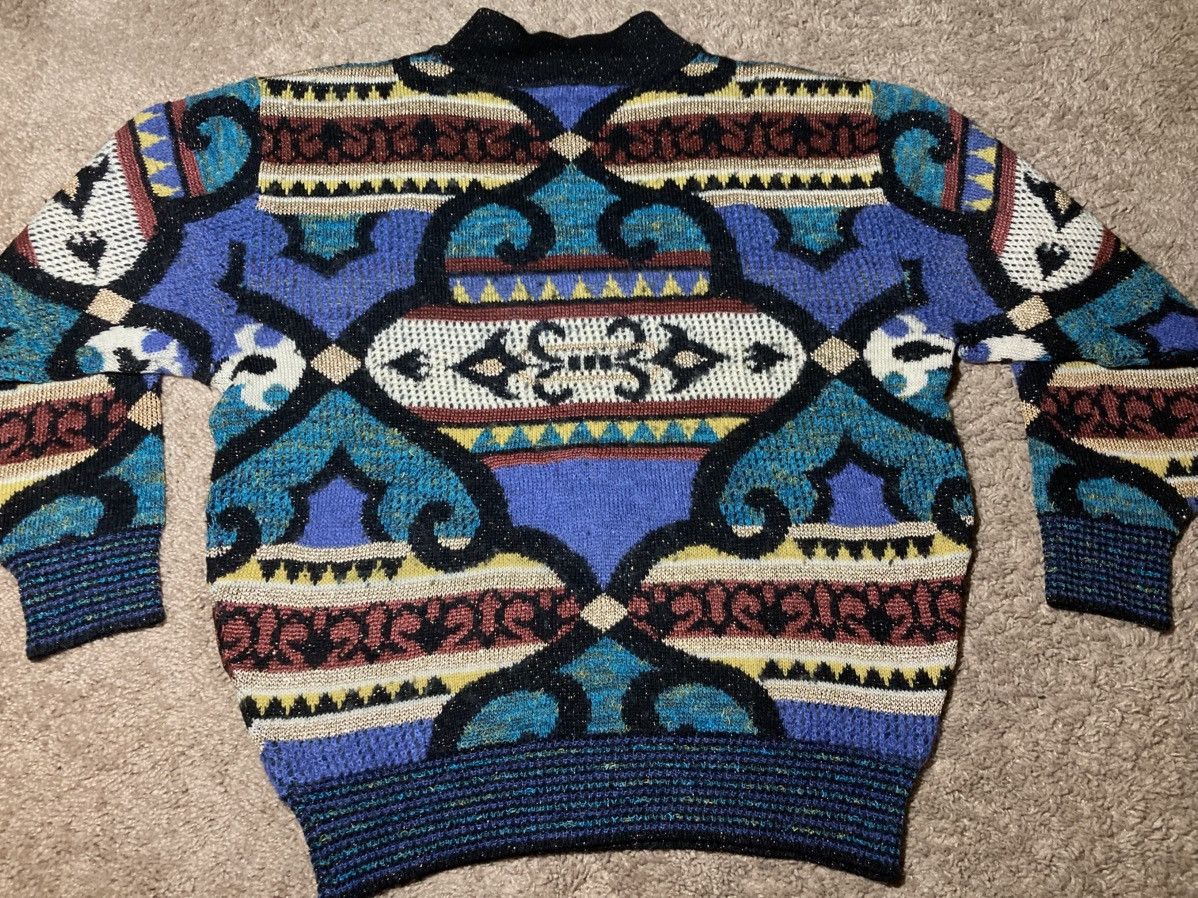 Yoshiyuki Konishi 90s Ficce Uomo Speckle Quarter Zip Ethnic Tribal Pullover Size US M / EU 48-50 / 2 - 8 Thumbnail