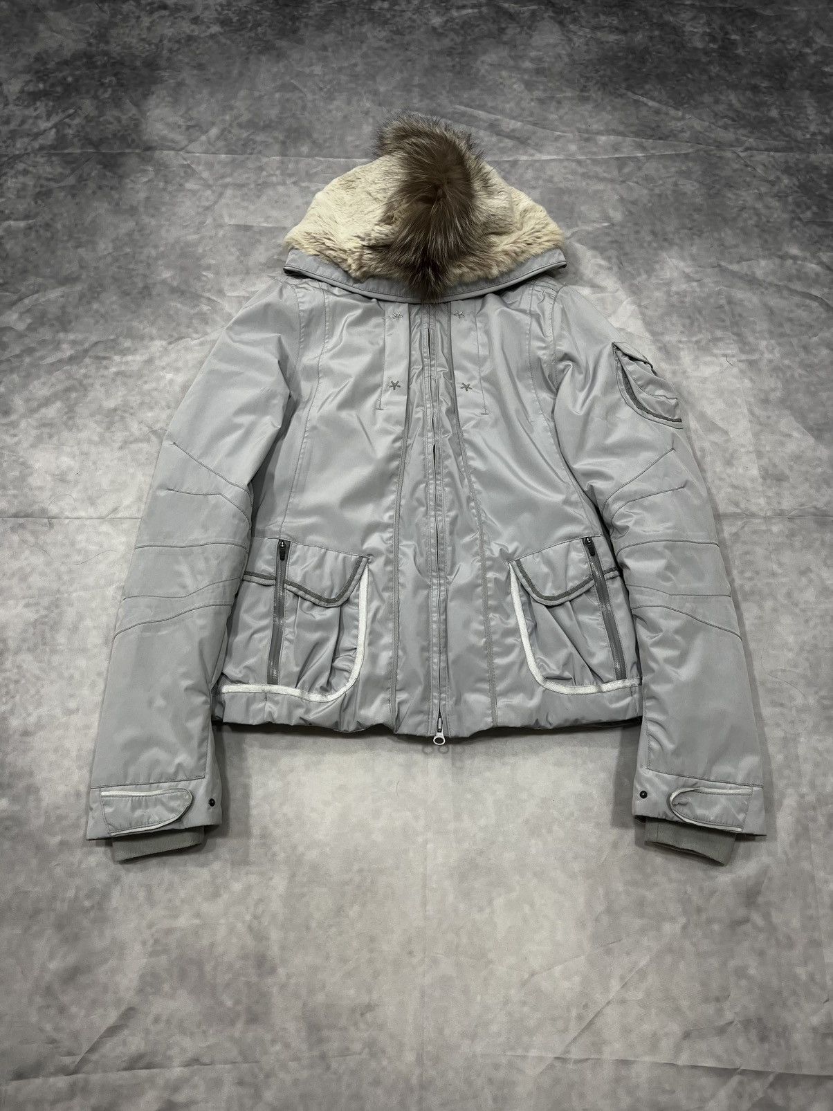 Marithe + Francois Girbaud Marithé + Francois Girbaud Mohawk Fur Puffer Jacket Size M / US 6-8 / IT 42-44 - 2 Thumbnail