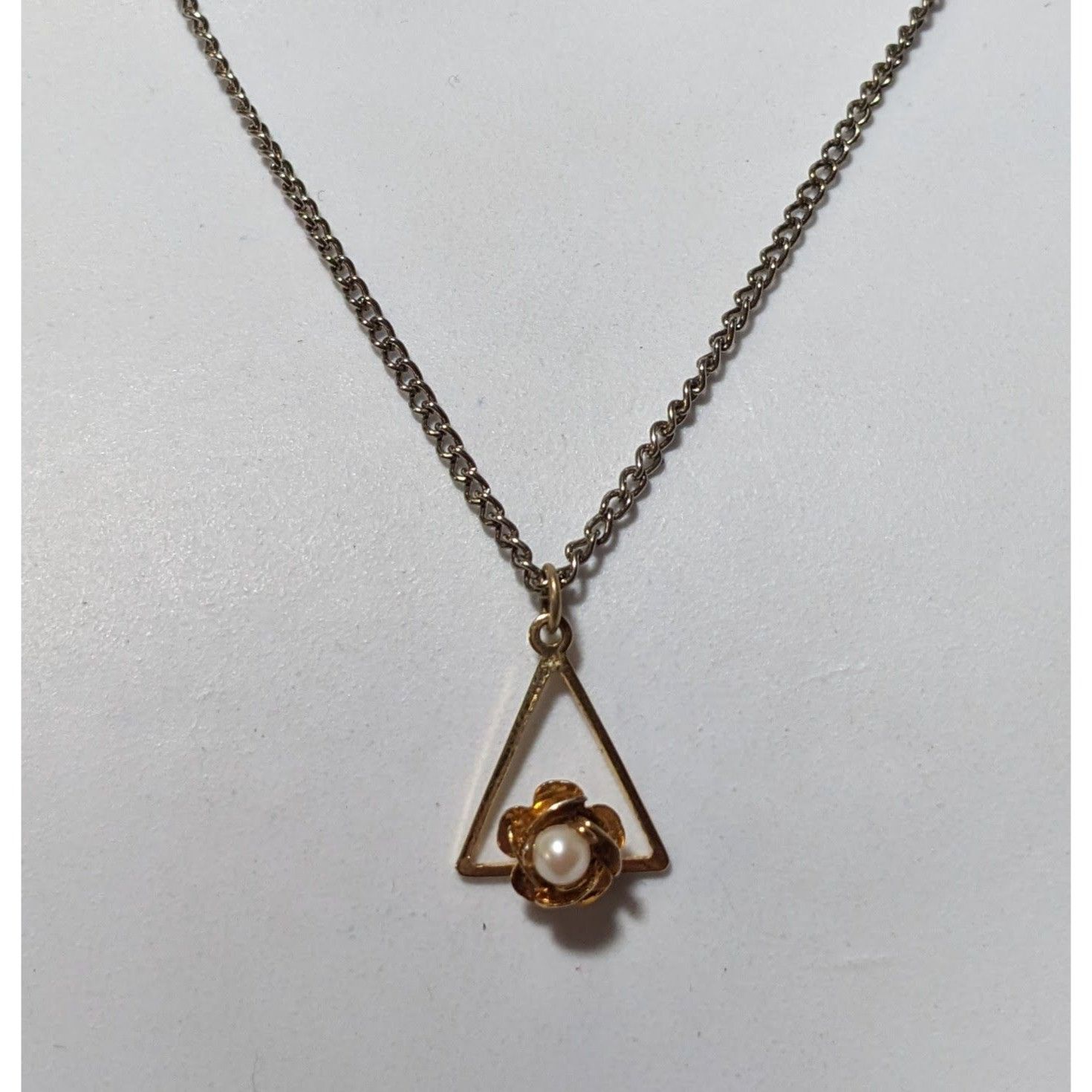 Other Vintage Minimalist Geometric Rose Seed Pearl Pendant Necklac Size ONE SIZE - 5 Thumbnail
