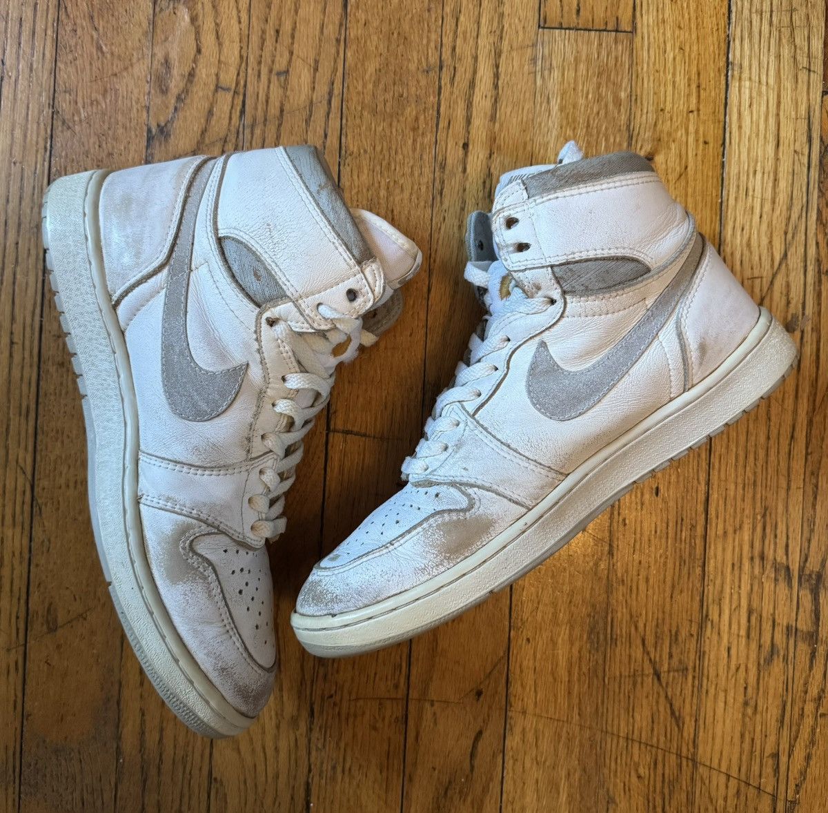 Nike Size 11 1985 Air Jordan 1 High OG Natural Grey Original VTG Size US 11 / EU 44 - 2 Thumbnail