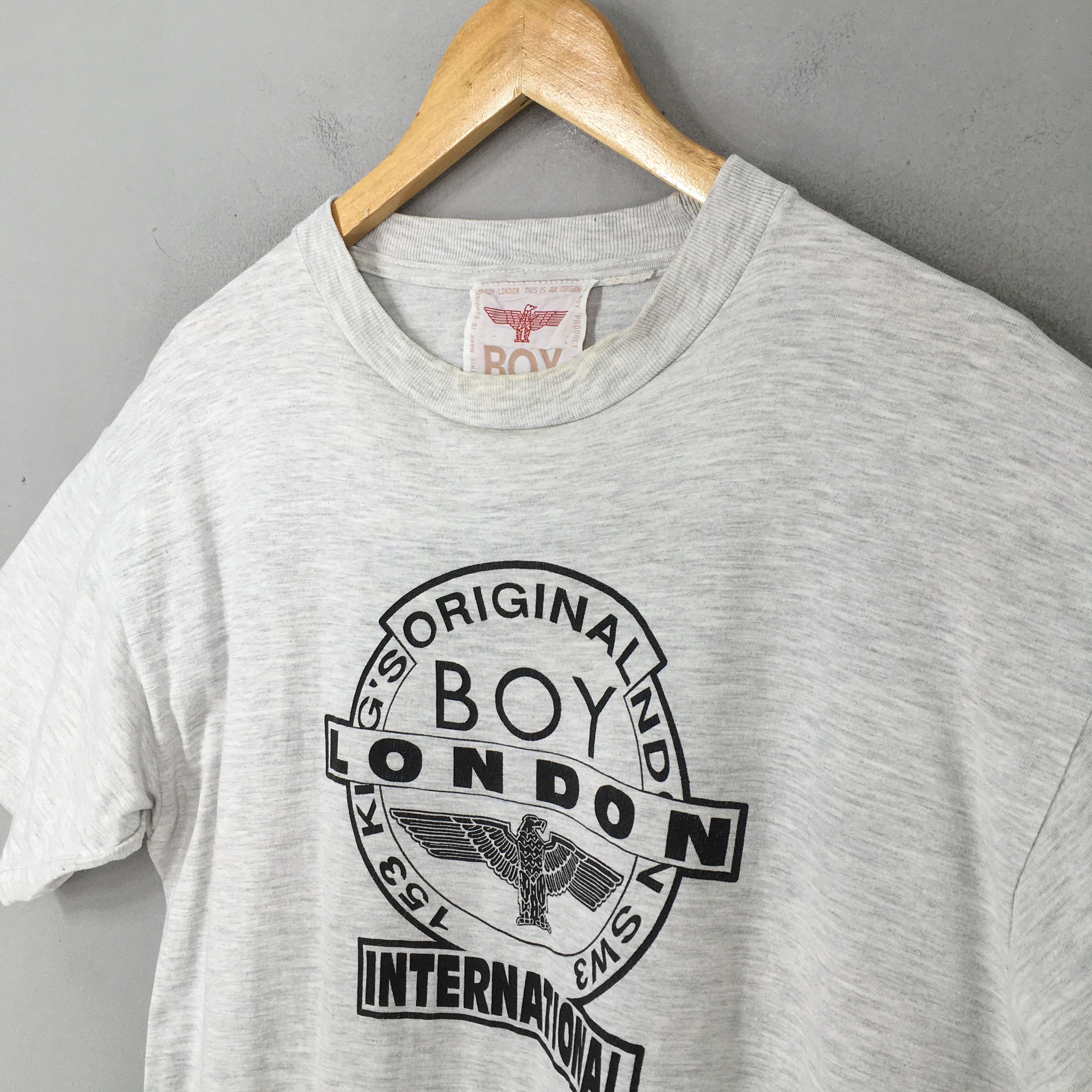 Boy London Vintage 90's Boy London Punk Gray T shirt Medium Size US M / EU 48-50 / 2 - 4 Thumbnail