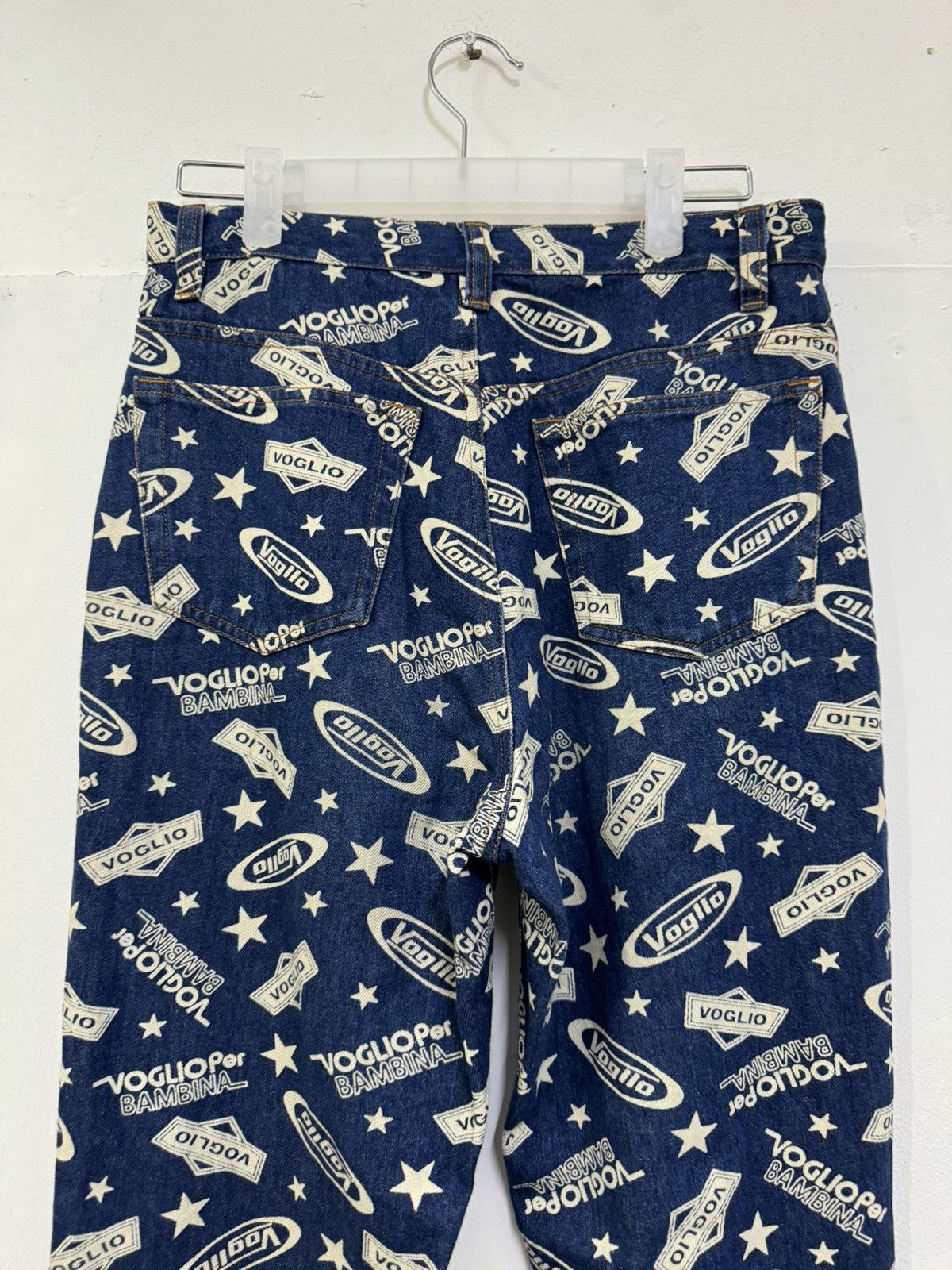 Hysteric Glamour VINTAGE FULL PRINTED FLARE DENIM VOGLIA JEANS Size US 29 - 12 Thumbnail