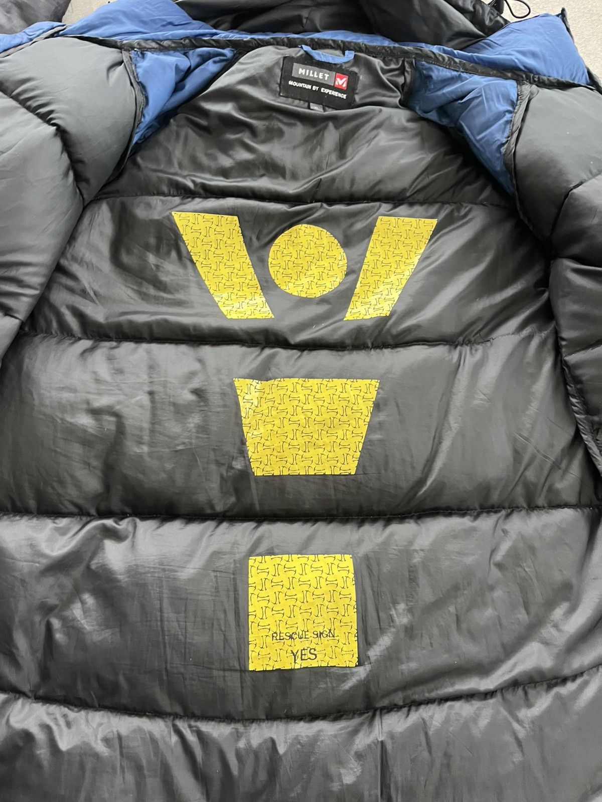 The North Face Vintage Millet Blue Black Outdoor Down Jacket Avantgarde Size US XL / EU 56 / 4 - 24 Thumbnail