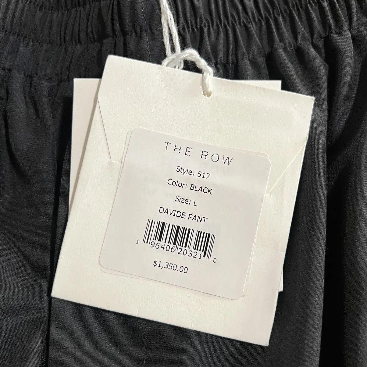 The Row The Row Black Davide Trousers in Polyamide & Silk Size US 33 - 6 Thumbnail