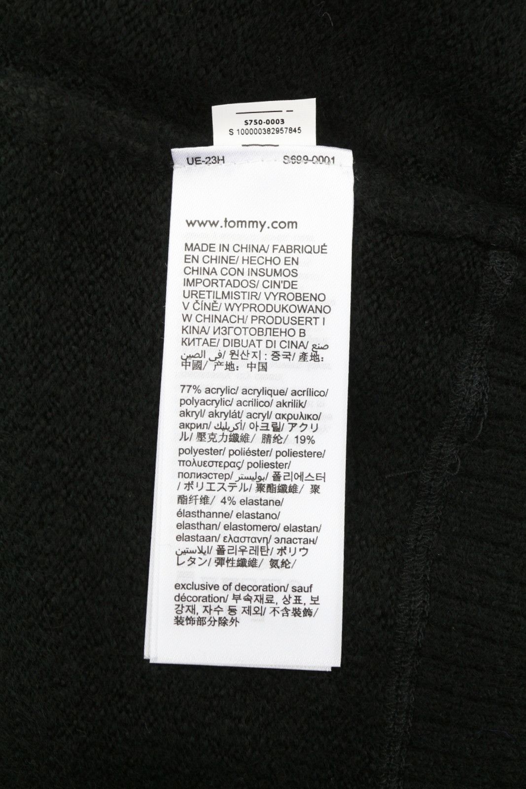 Tommy Hilfiger REQ RAOLAN XL Black Tight-Knit Jumper 87384 Size US XL / EU 56 / 4 - 6 Thumbnail