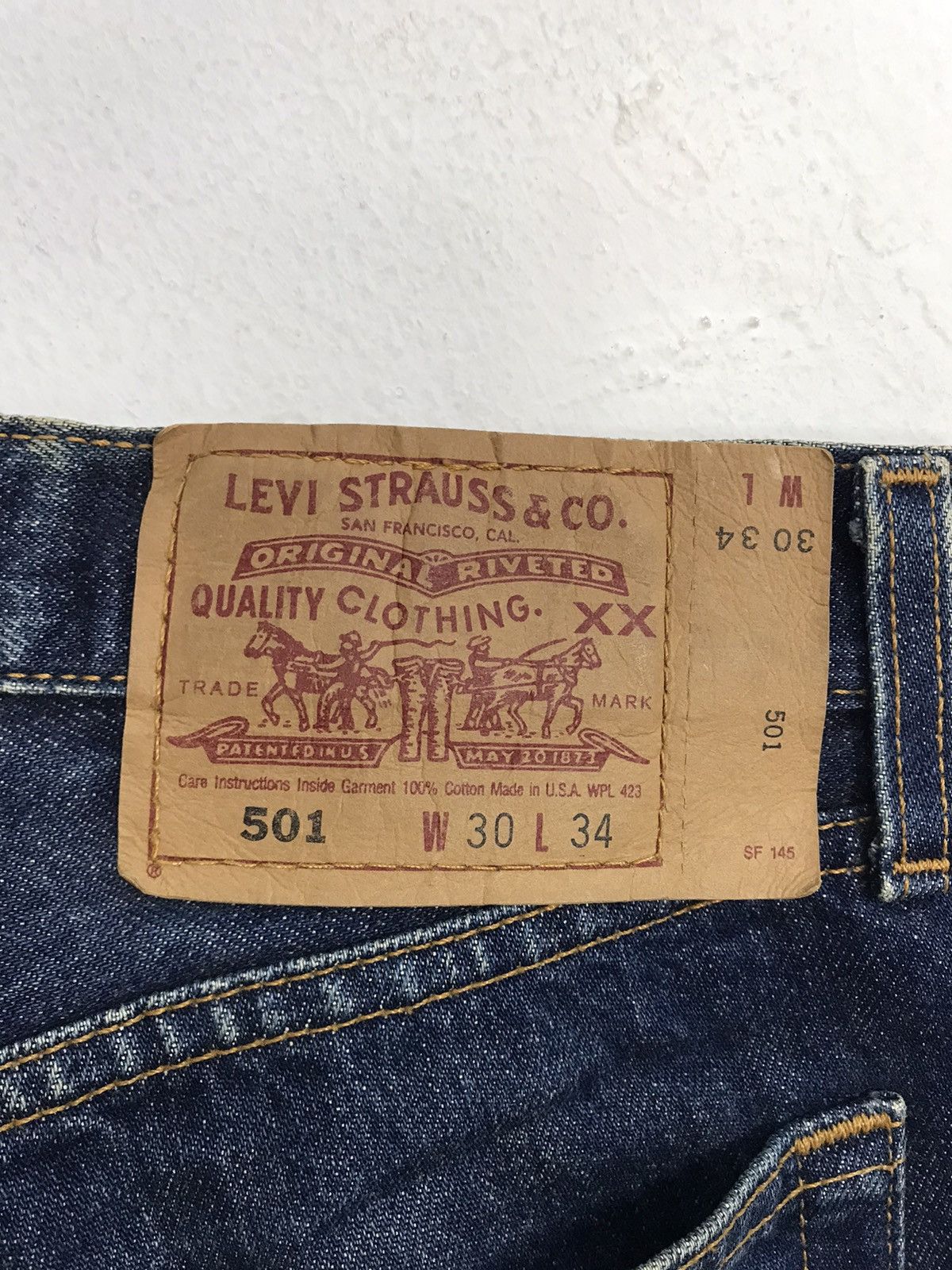Levi's Vintage Clothing Levi's Lot 501 Indigo Denim Jeans Buttonfly Straight Size US 30 / EU 46 - 13 Thumbnail