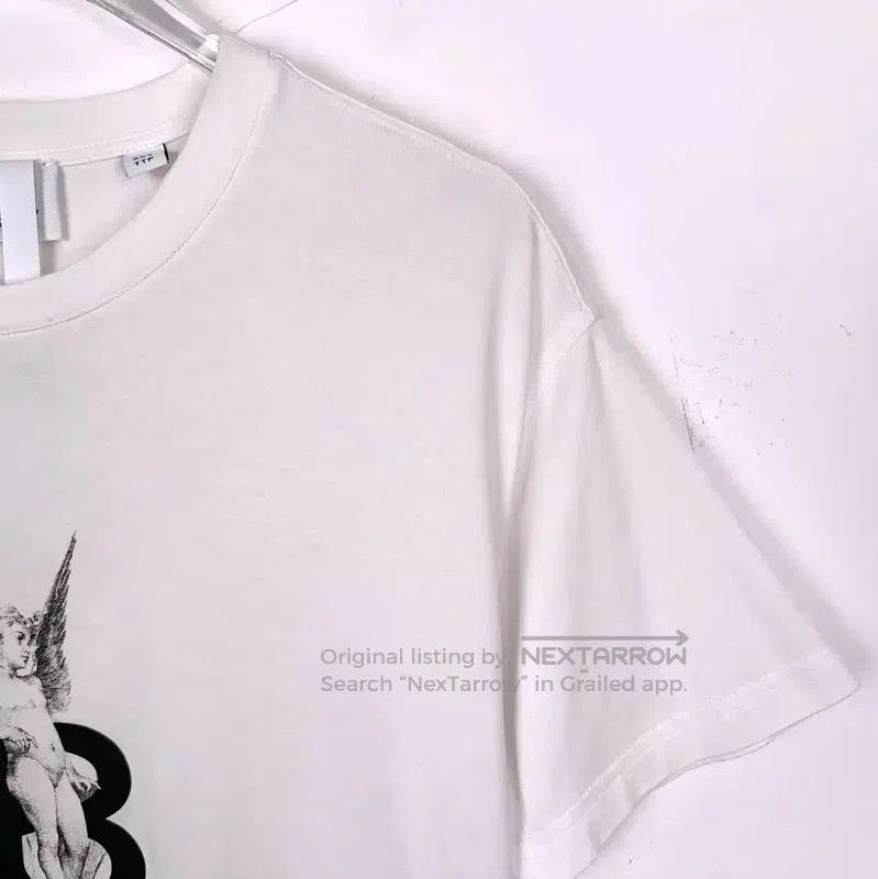 Burberry Burberry White Cotton Women's T-Shirt. Size XXS / US 00 / IT 34 - 3 Thumbnail