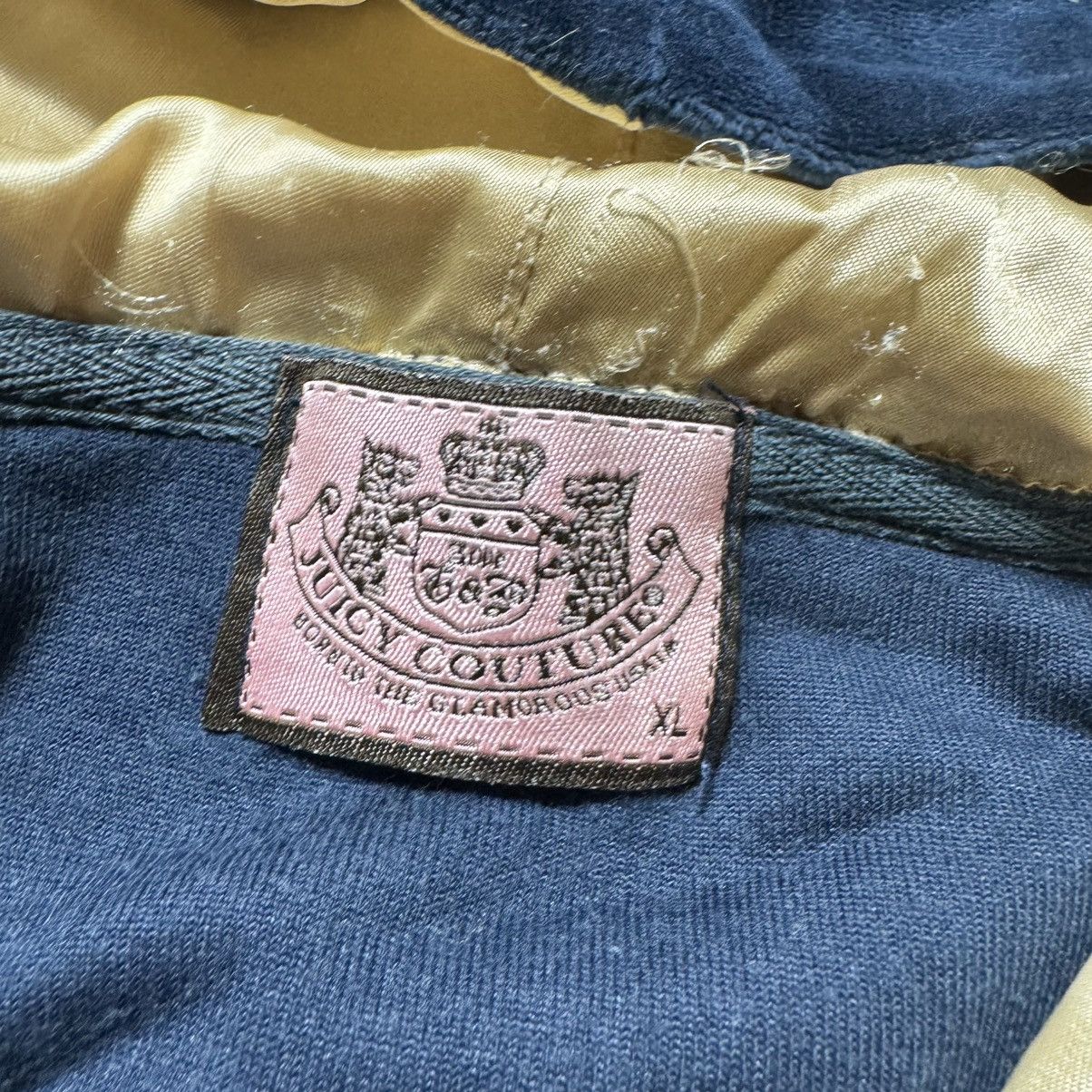 Juicy Couture × Vintage vintage sexy y2k juicy couture cropped zip hoodie big logo Size L / US 10 / IT 46 - 14 Thumbnail