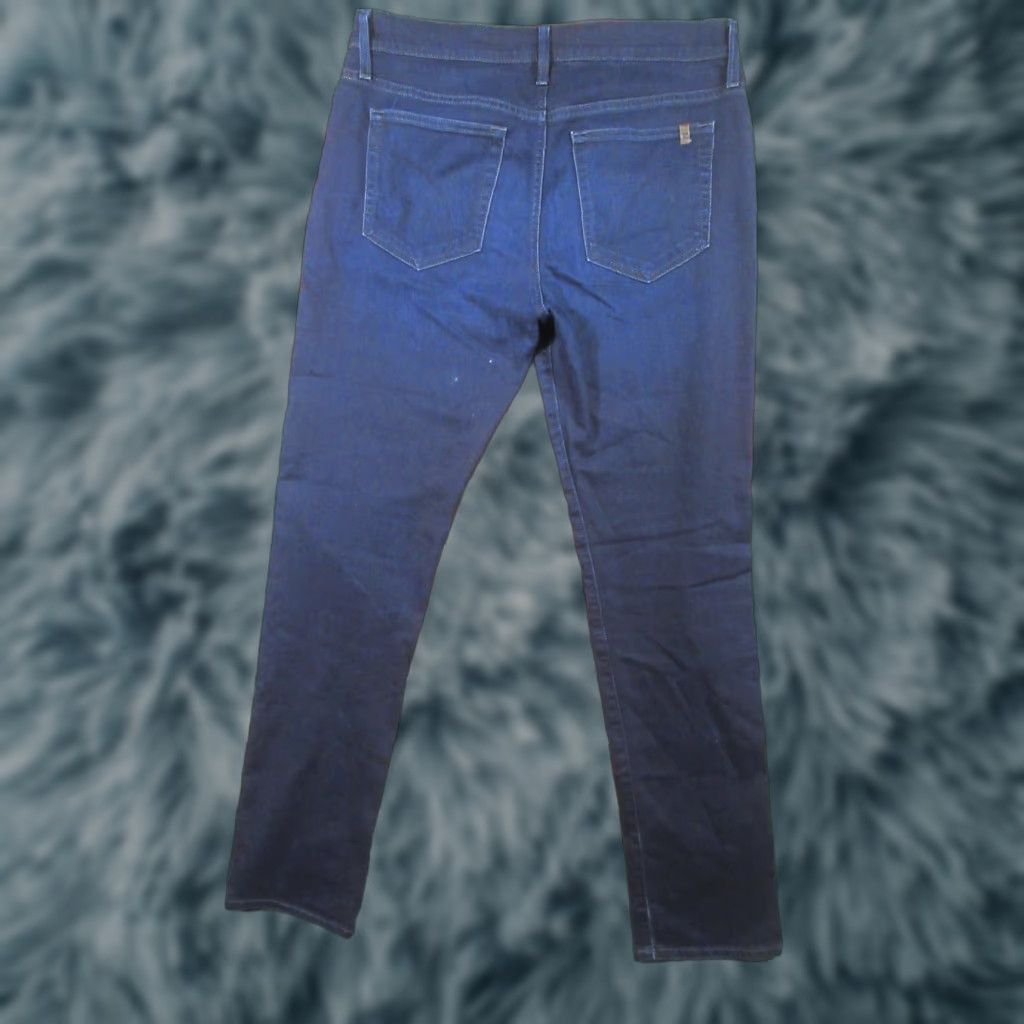 Vintage Joe's Jeans Men Jeans Blue Dark Wash Denim Emerson Tapered Stretch 35x36 Regular Inseam 36 Pocket 5-Zip Mid Rise Straight Vintage No Size US 35 - 1 Thumbnail