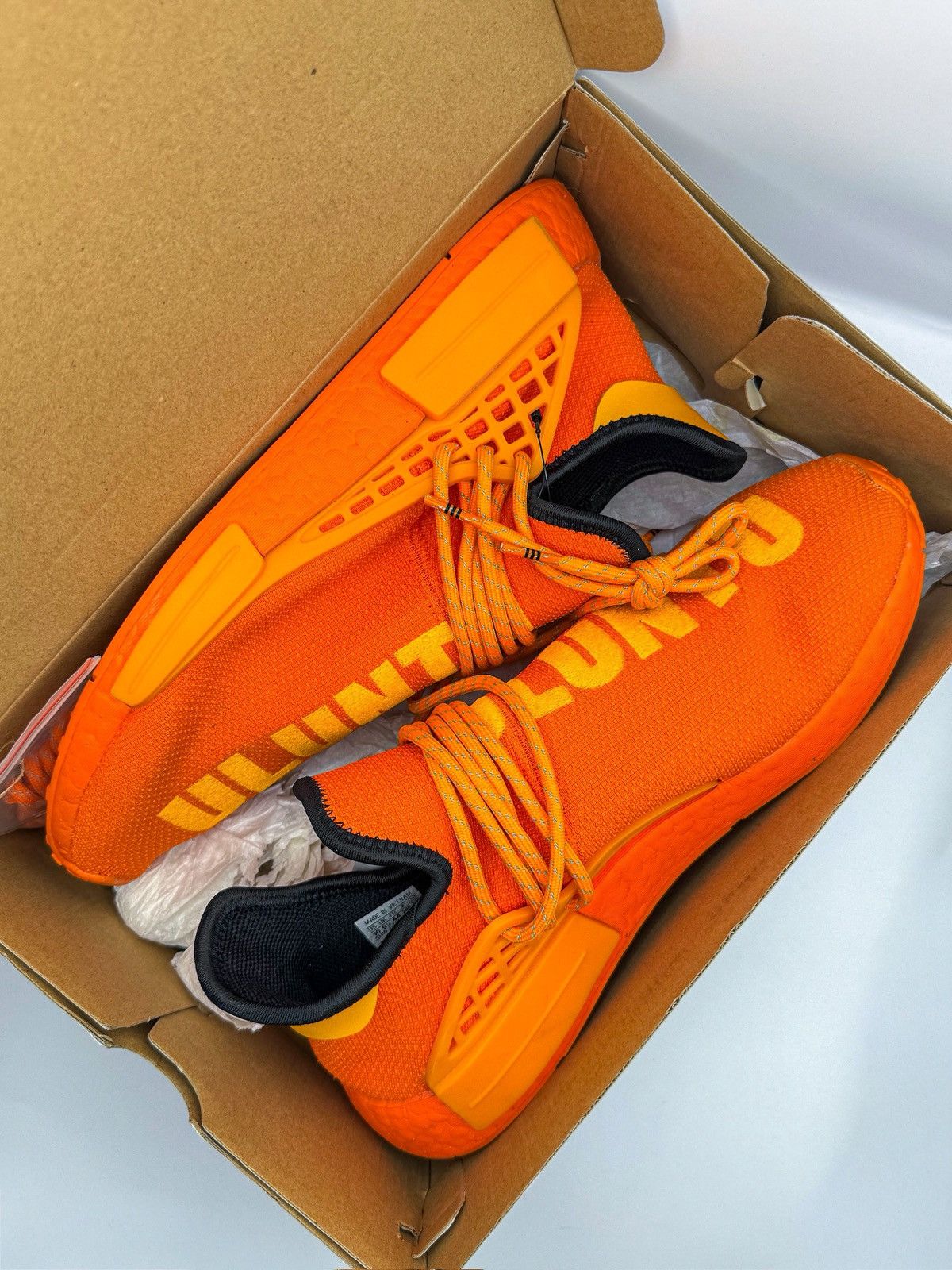 Adidas × Pharrell Adidas x Pharrell Williams NMD Hu Orange Size US 10 / EU 43 - 10 Thumbnail