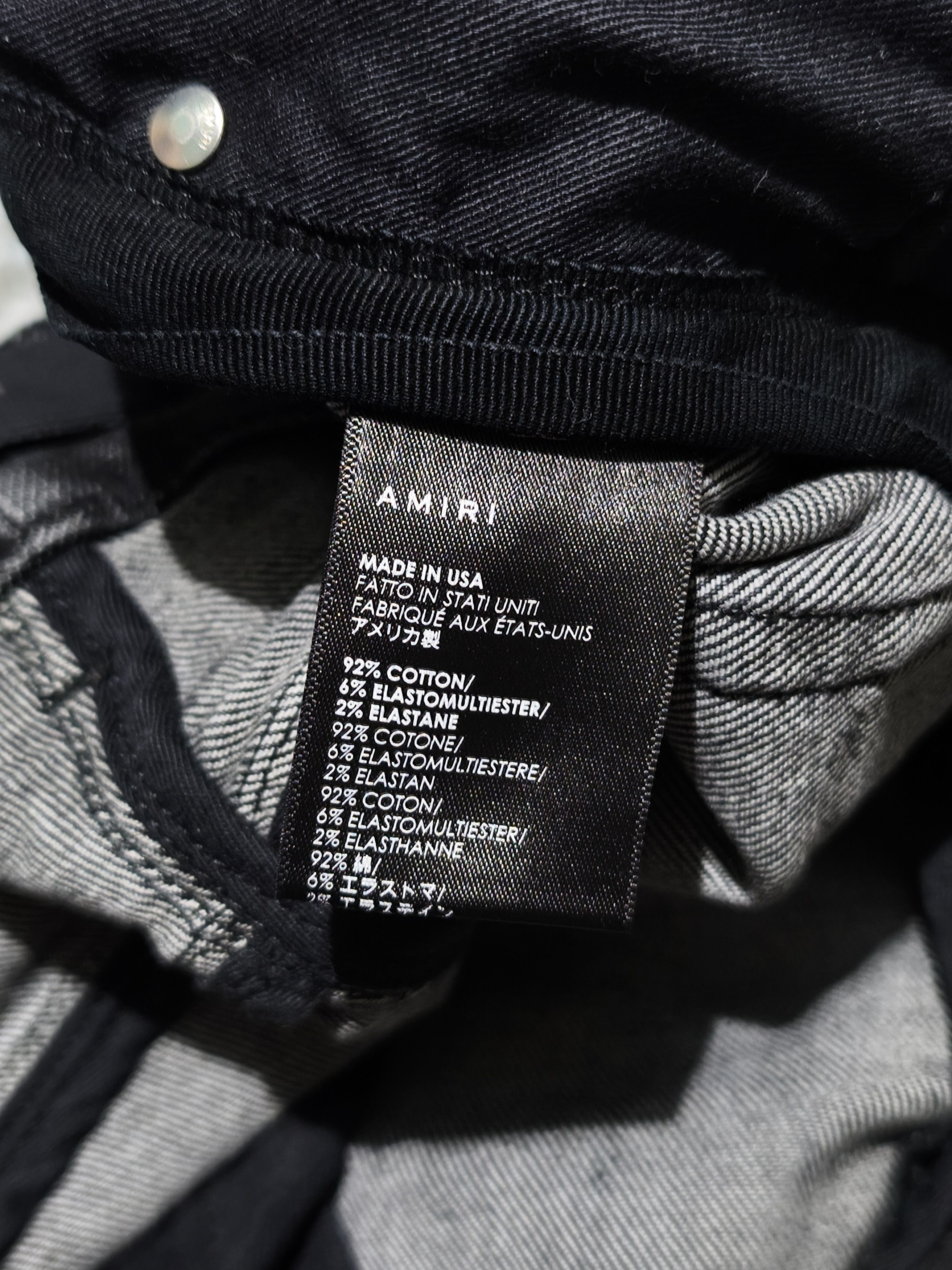 Amiri Amiri Jeans Black Skinny Men’s size 33 Size US 33 - 12 Thumbnail