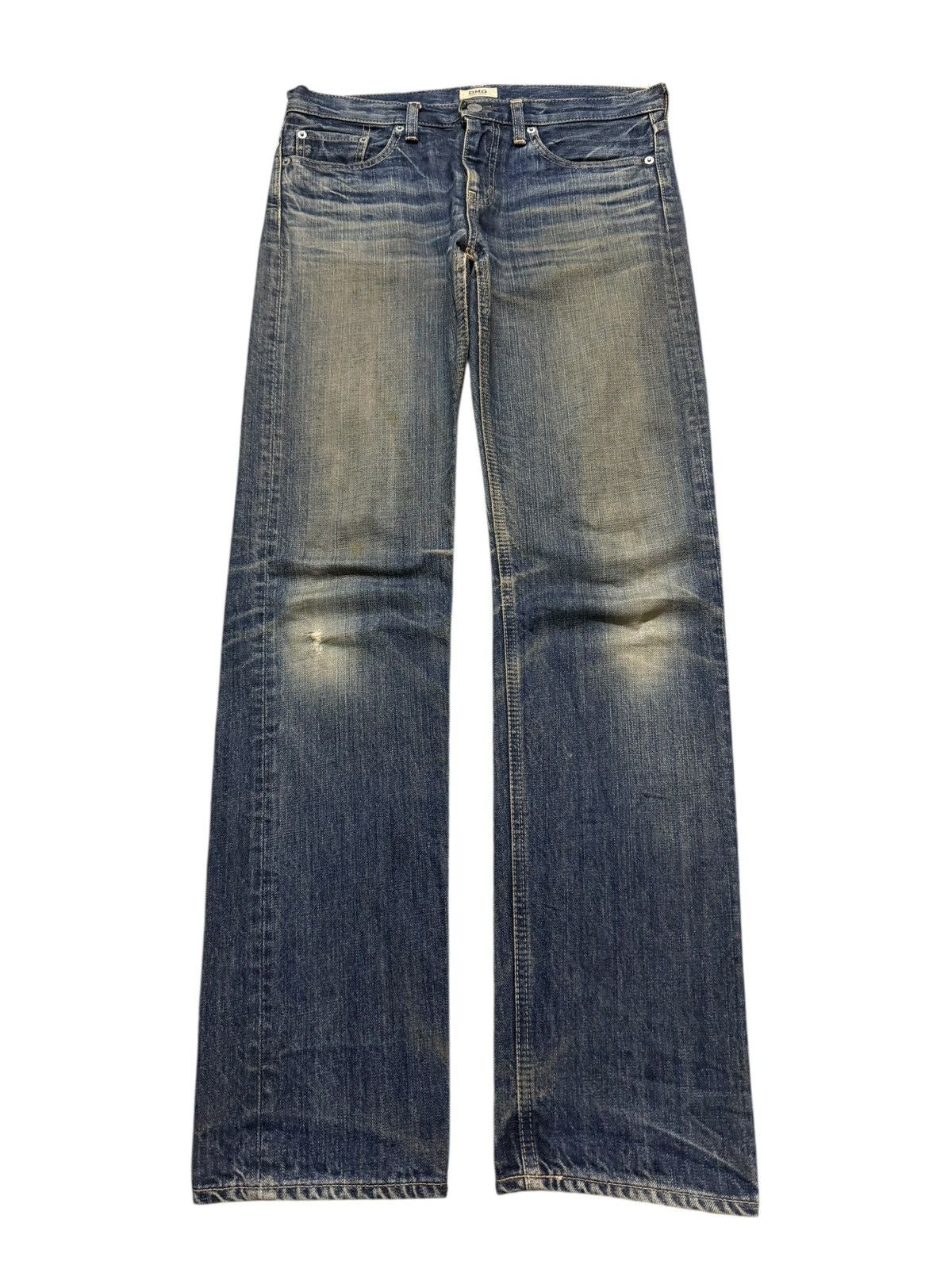 semanticdesign Vintage Y2K Japanese DMG Mud Wash Faded Whisker Straight Leg Size US 32 / EU 48 - 1 Thumbnail