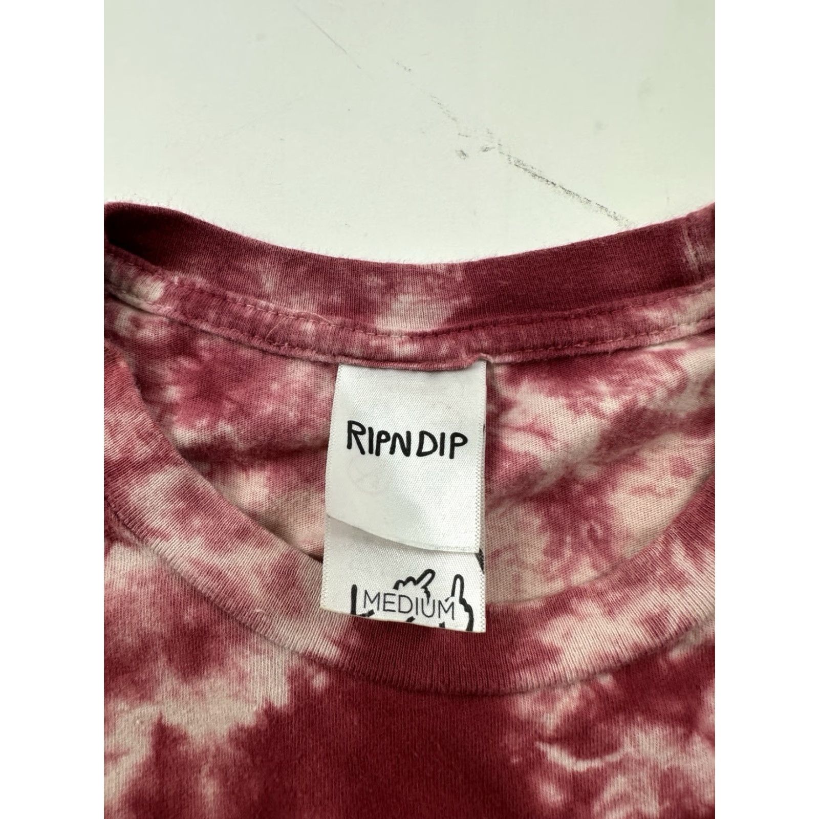 RIPNDIP RipNDip Shirt Mens Medium Tie-Dye Pocket Cat Long Sleeve Psychedelic Mushrooms Size US M / EU 48-50 / 2 - 4 Thumbnail