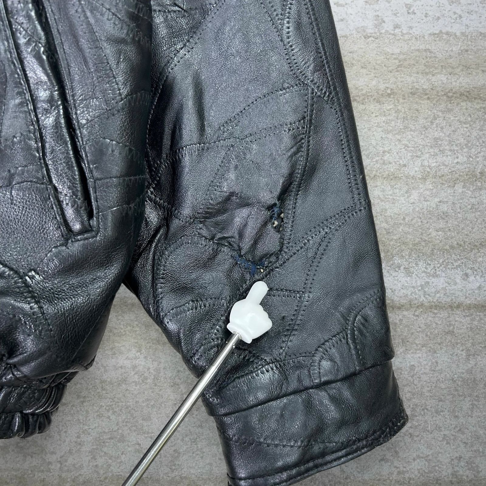 Vintage Vintage 90s Lambskin Leather Jacket Mens XL Black Italian Size US XL / EU 56 / 4 - 5 Thumbnail