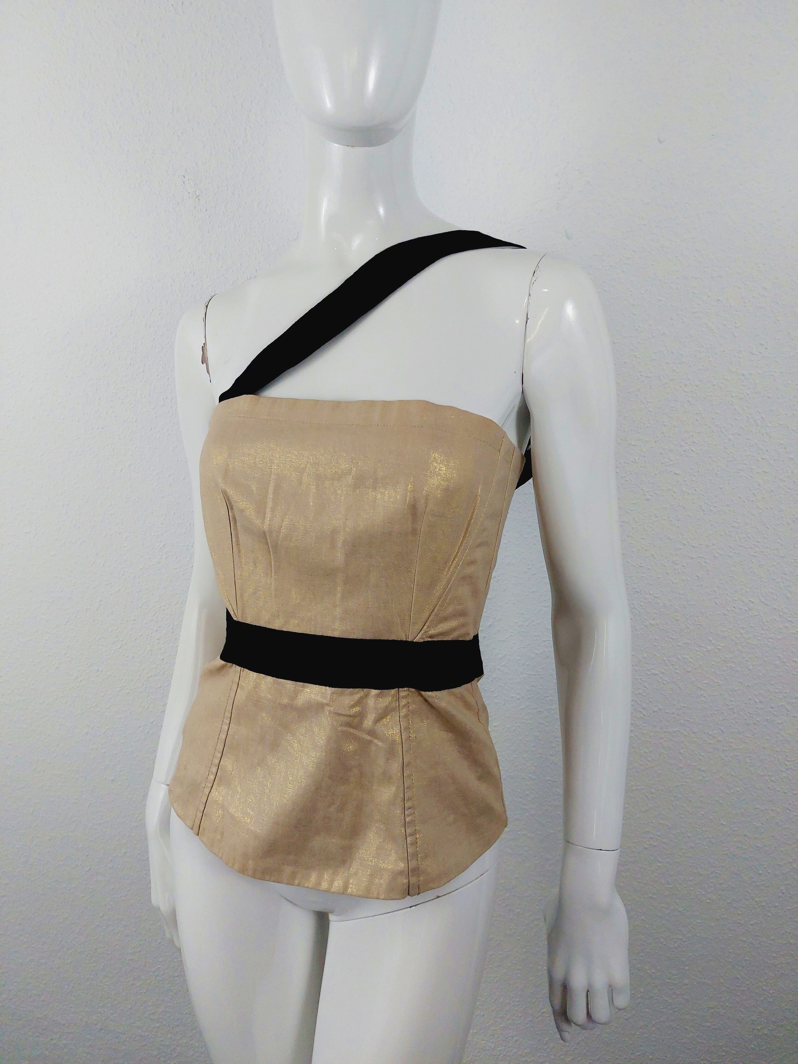 Dolce & Gabbana Dolce Gabbana D&G Rose Shiny Strap Bondage Corset Bustier Size S / US 4 / IT 40 - 10 Thumbnail
