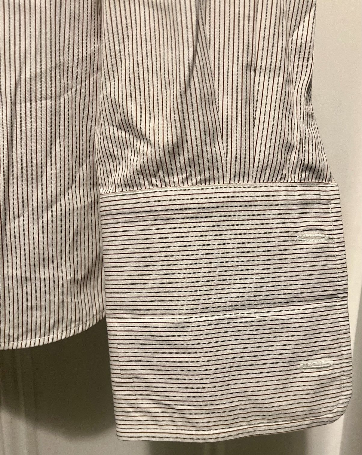 John Varvatos Authentic John Varvatos USA striped dress button up shirt 16 Size US XL / EU 56 / 4 - 2 Thumbnail