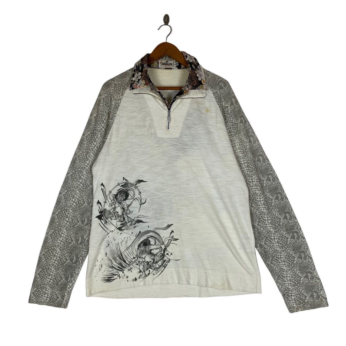 Japanese Brand ✨Nice design Karakushi Tamashi japanese vintage motif shirt Size US M / EU 48-50 / 2 - 2 Thumbnail
