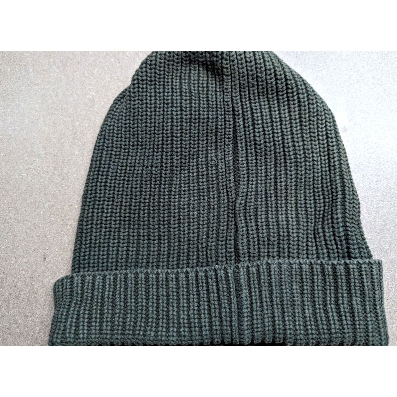 Scotch & Soda Scotch & Soda Beanie Hat One Size Green Ribbed Knit Unisex Adults Fall Winter Casual Boys Girls Mens Womens Size ONE SIZE - 4 Thumbnail