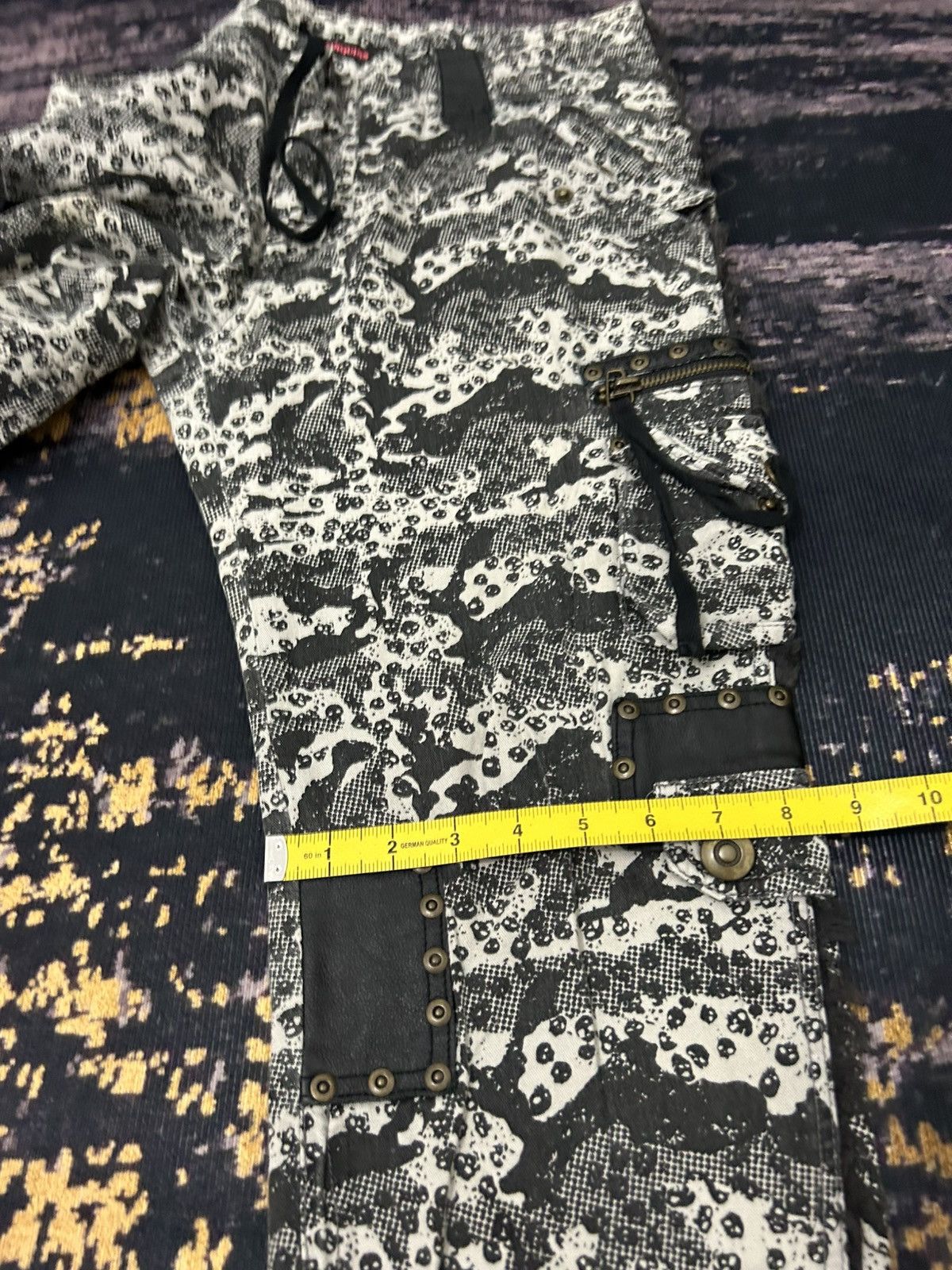 Seditionaries Algonquins Spiritual Weapon Skull Cargo Bondage Pants Size US 31 - 20 Thumbnail