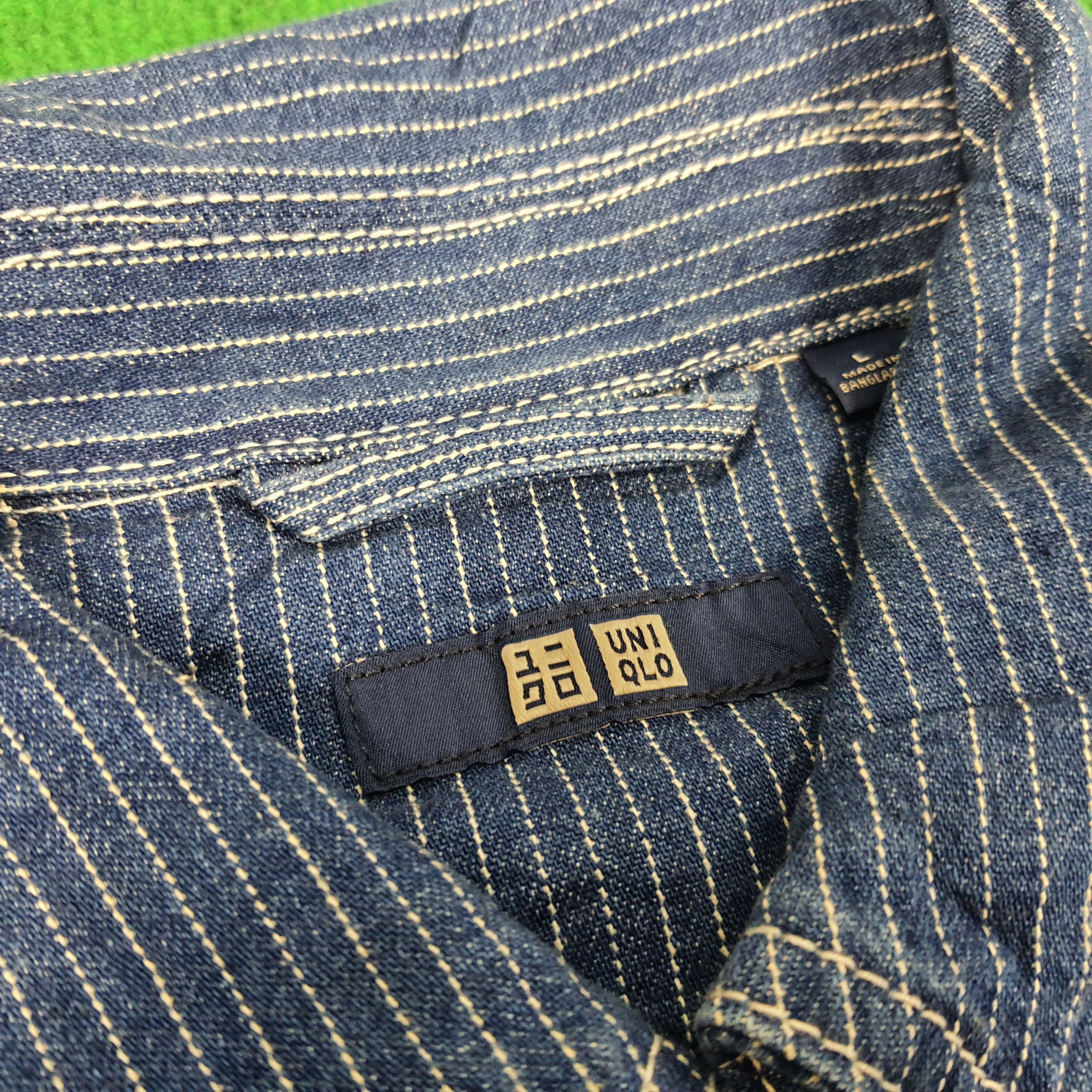 Japanese Brand × Vintage Vintage Uniqlo Japanese Brand Denim Custom Logo Jacket Size US L / EU 52-54 / 3 - 5 Thumbnail