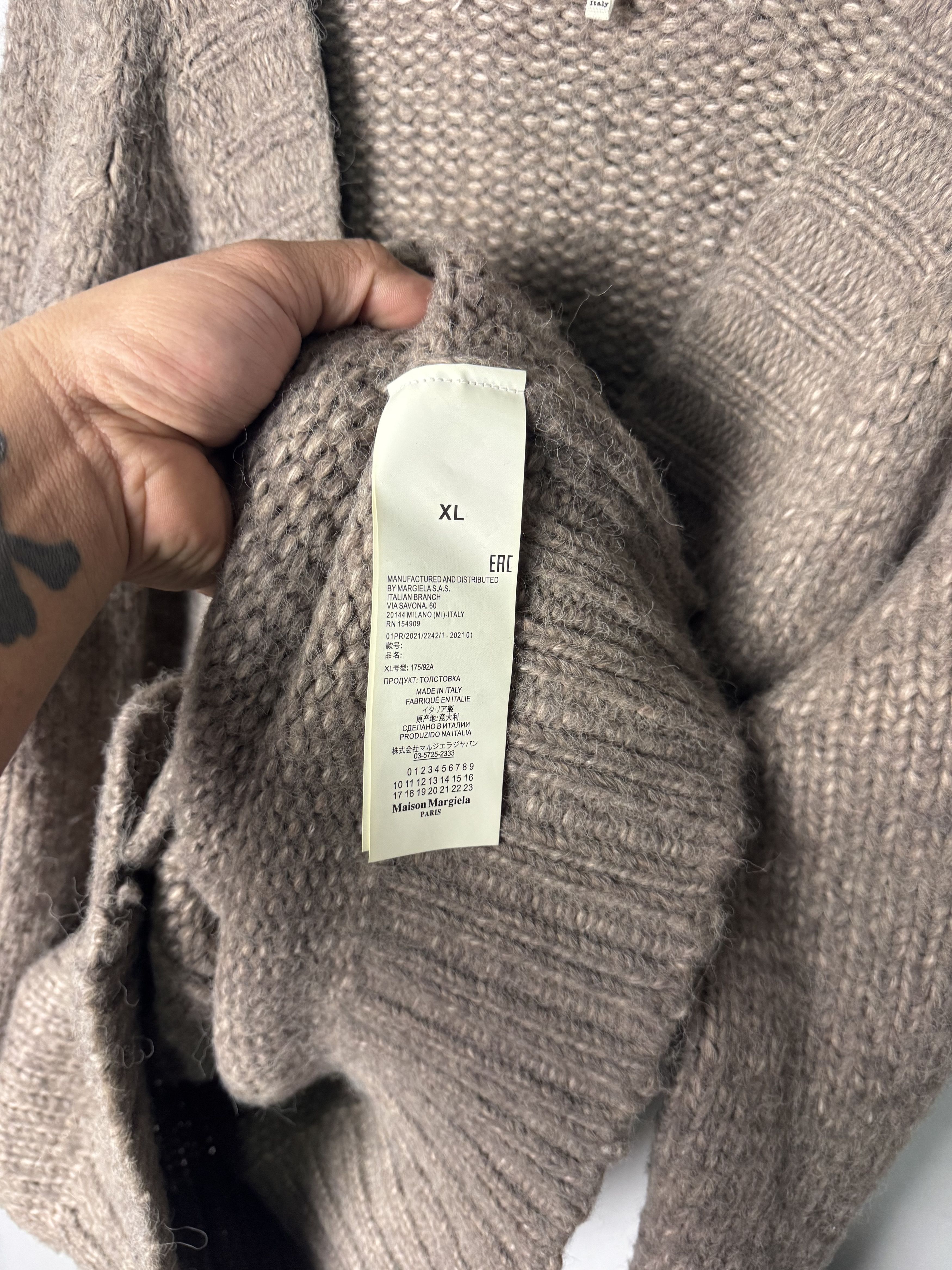 Maison Margiela Maison Margiela Line 14 - Cardigan Wool Size US XL / EU 56 / 4 - 5 Thumbnail