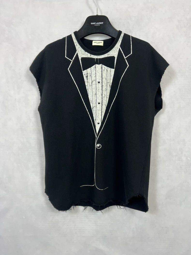 Saint Laurent Paris Saint Laurent Paris 16ss organ bow dress fringed sleeveles Size US S / EU 44-46 / 1 - 1 Thumbnail