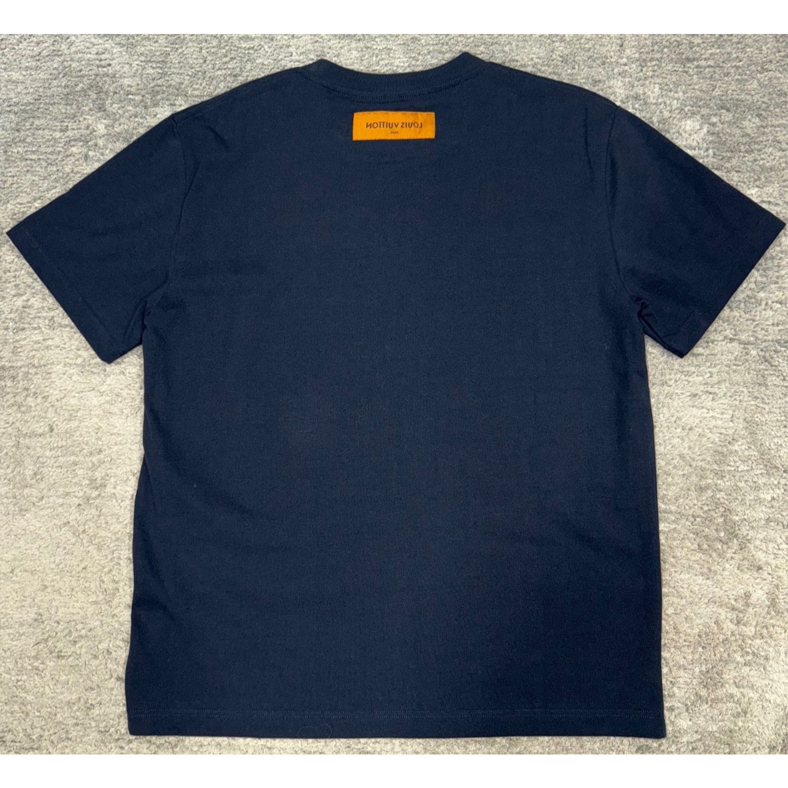 Louis Vuitton Louis Vuitton Embroidered Logo Short Sleeve T-Shirt Medium M Size US M / EU 48-50 / 2 - 11 Thumbnail